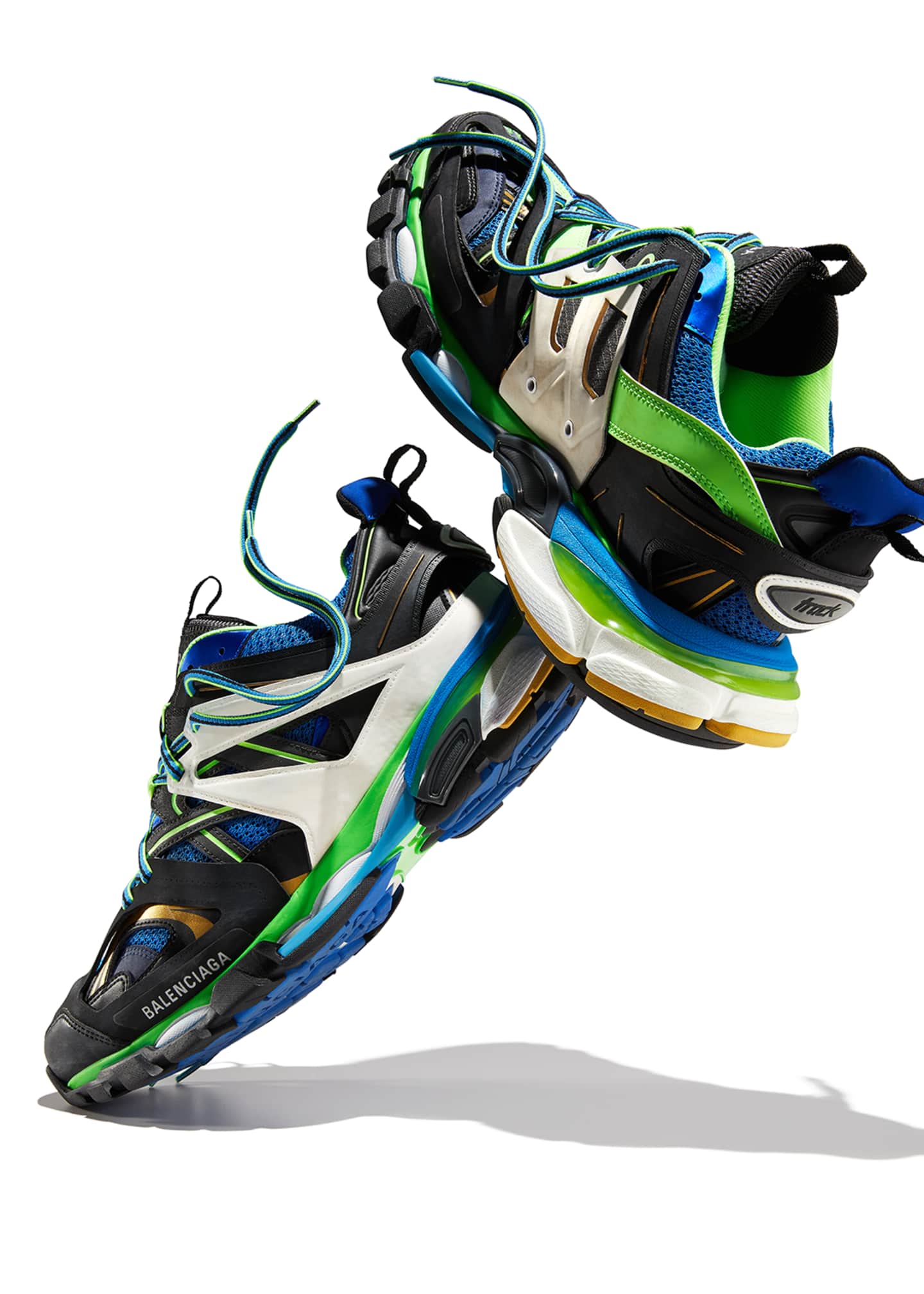 balenciaga track blue green white
