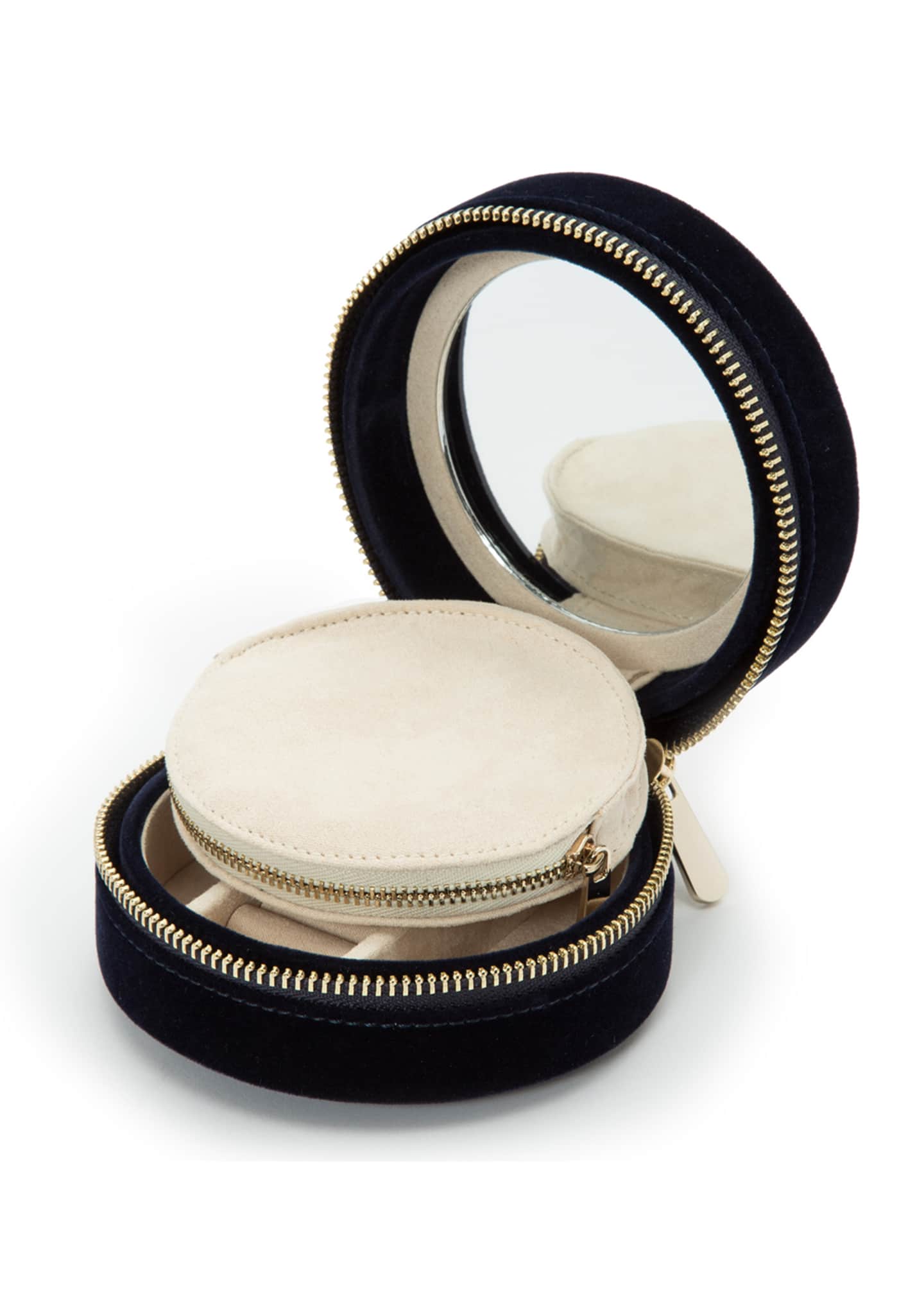 WOLF Zoe Round Travel Jewelry Case Bergdorf Goodman