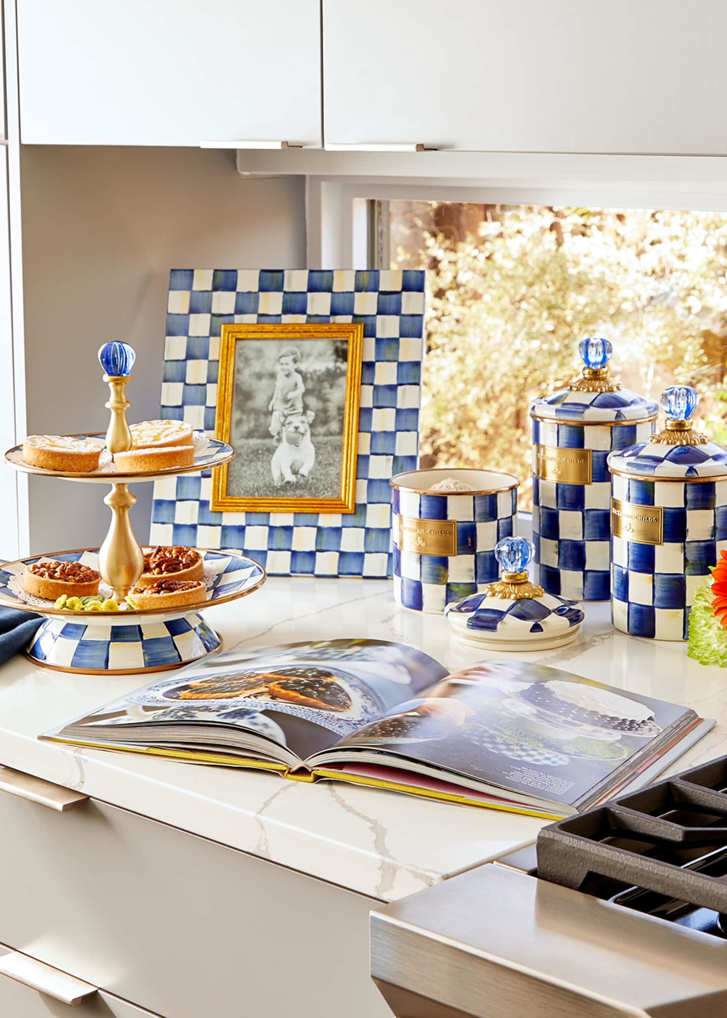 MacKenzieChilds Royal Check Small Canister Bergdorf Goodman