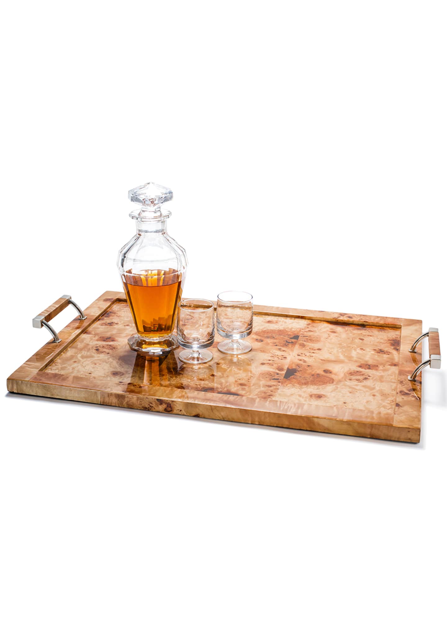 LADORADA Burl Veneer Large Tray Image 2 of 2