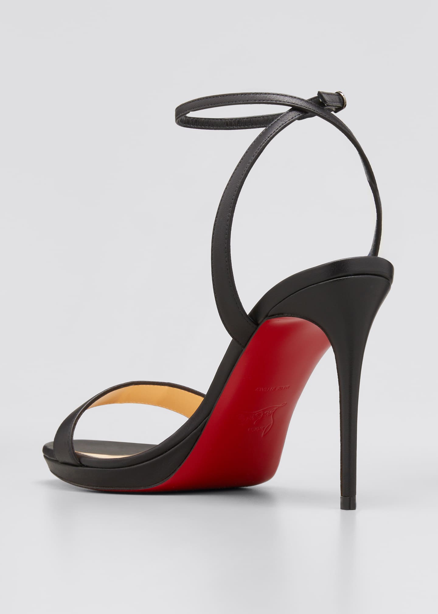 loubi queen red sole ankle wrap sandals