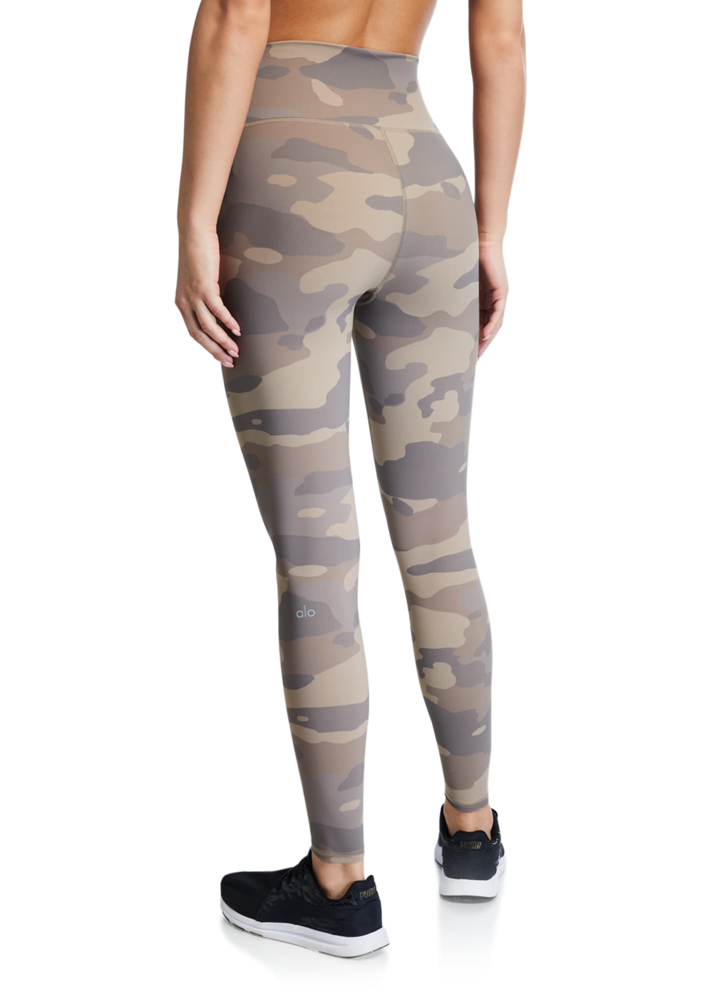 ALO Yoga Vapor High Waisted Camo Pink Leggings Women's Size Medium