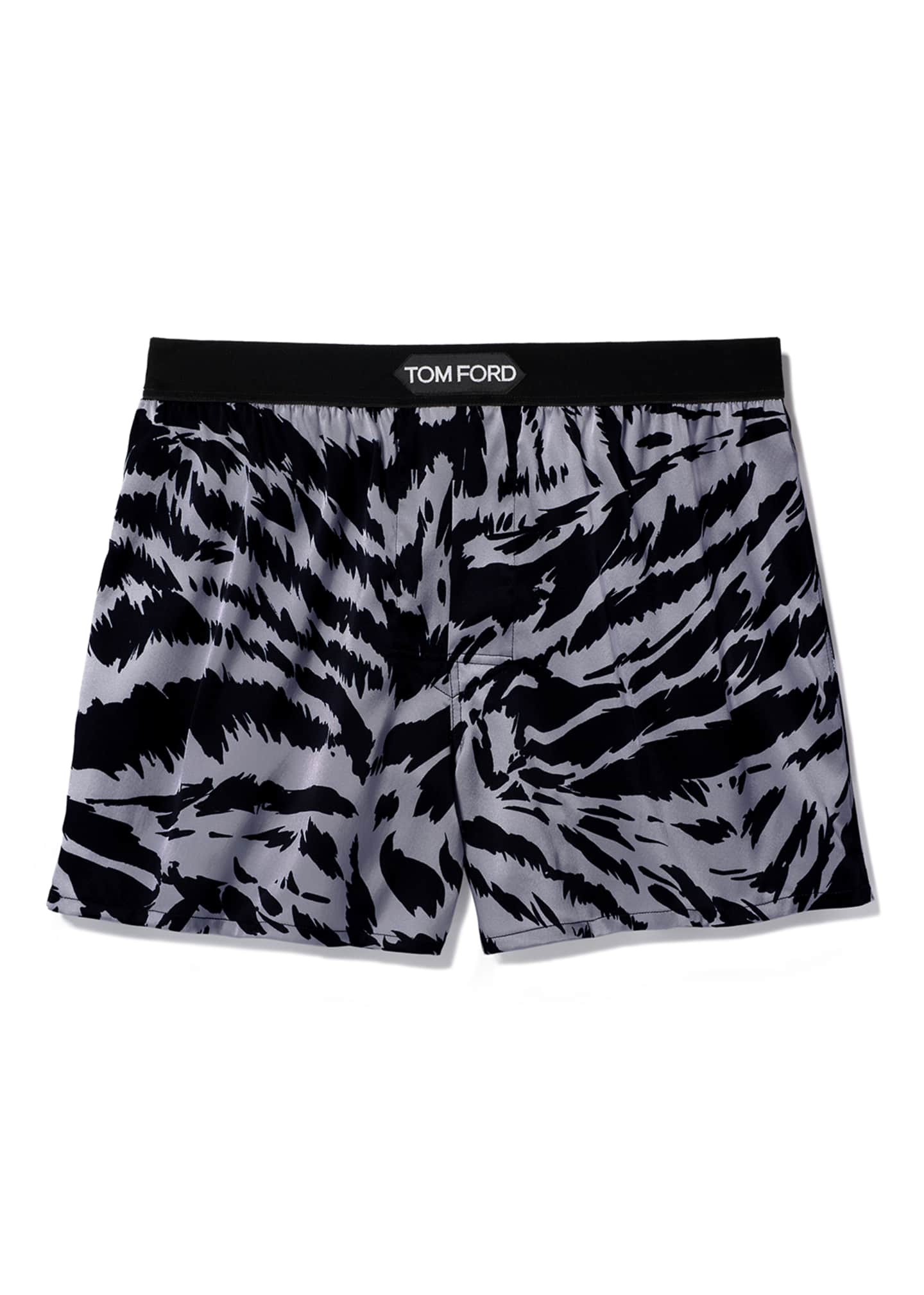 TOM FORD Men's Zebra Silk Boxers Bergdorf Goodman