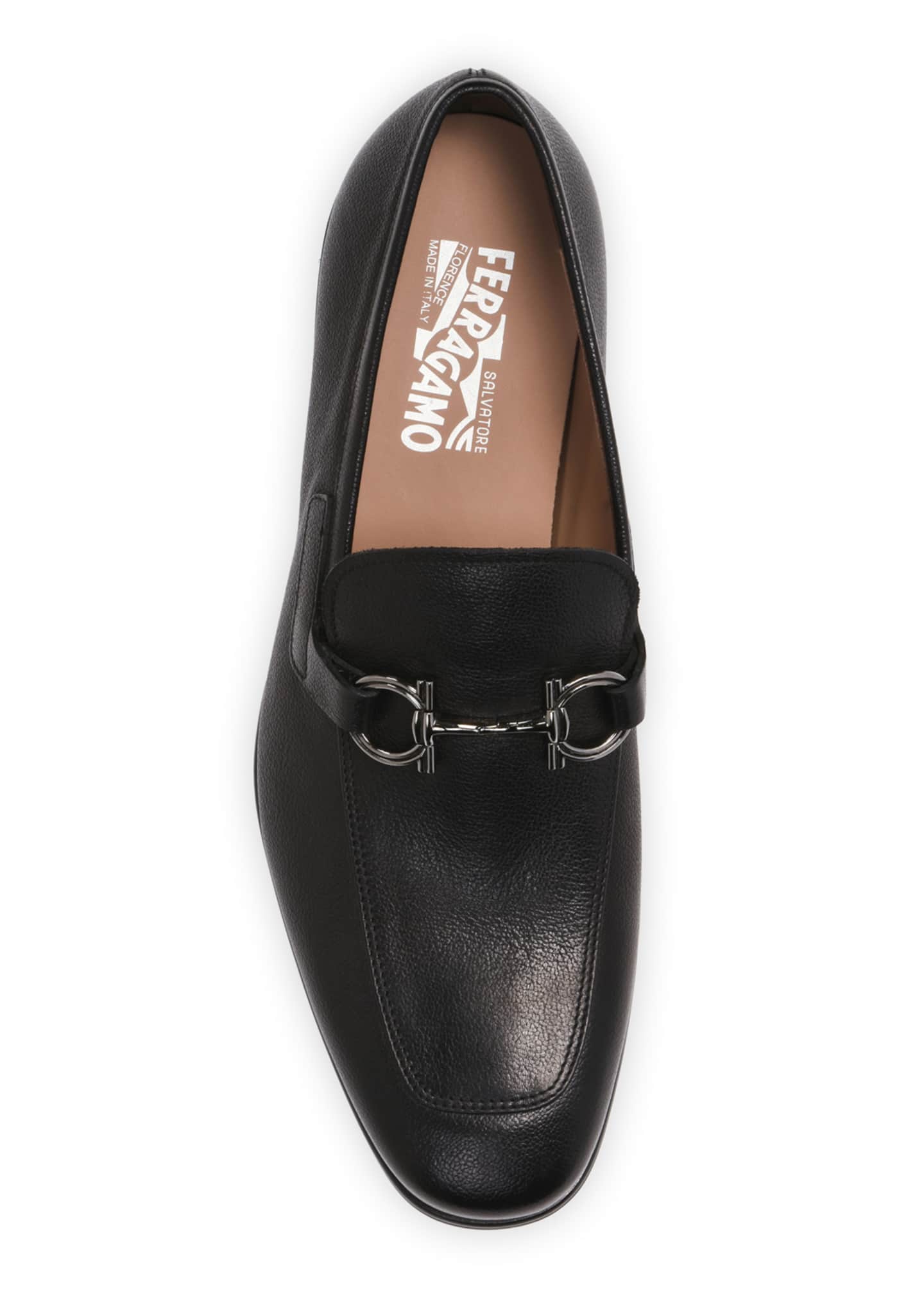 benford gancini bit leather loafers
