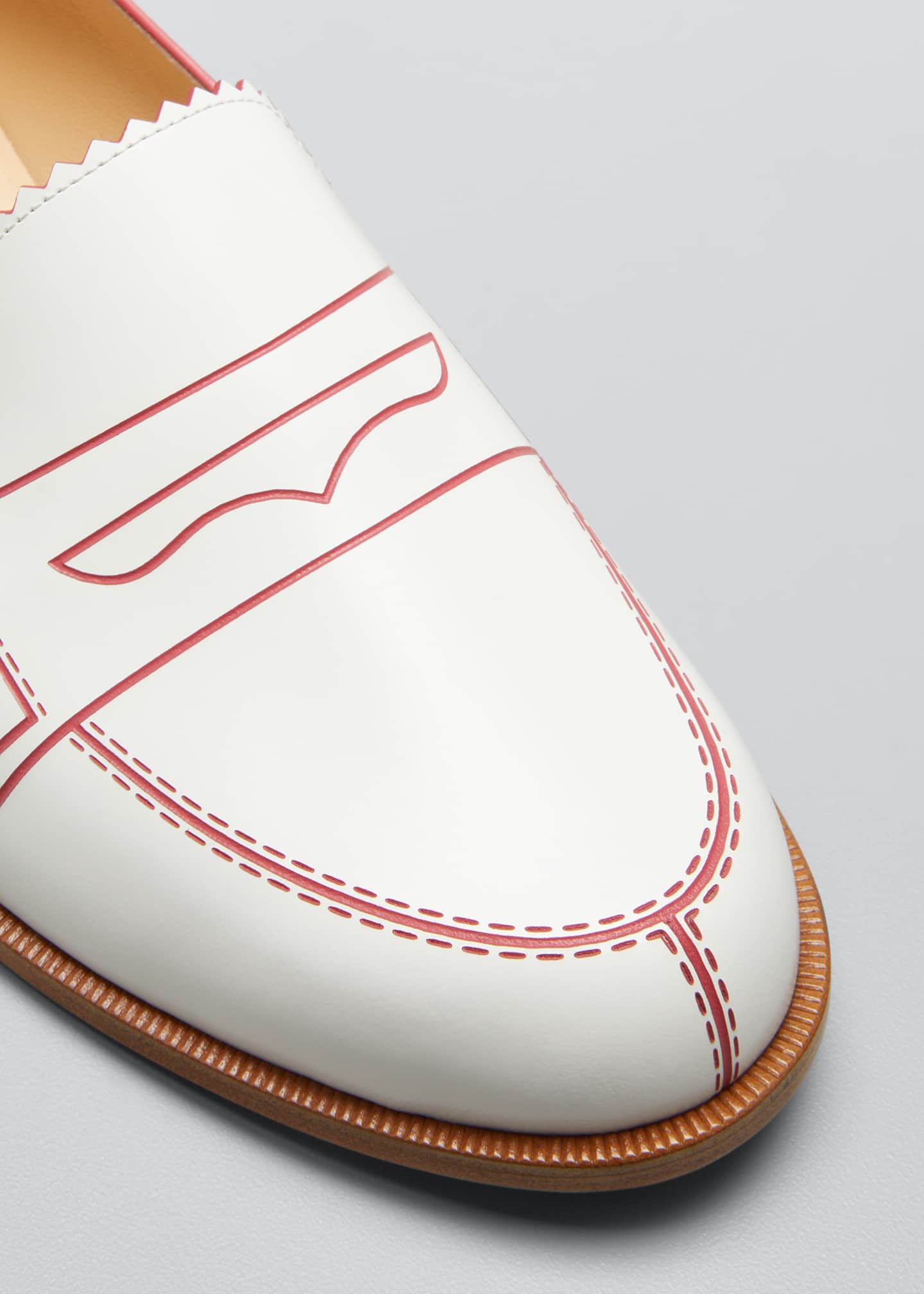 mocalaureat flat red sole loafers
