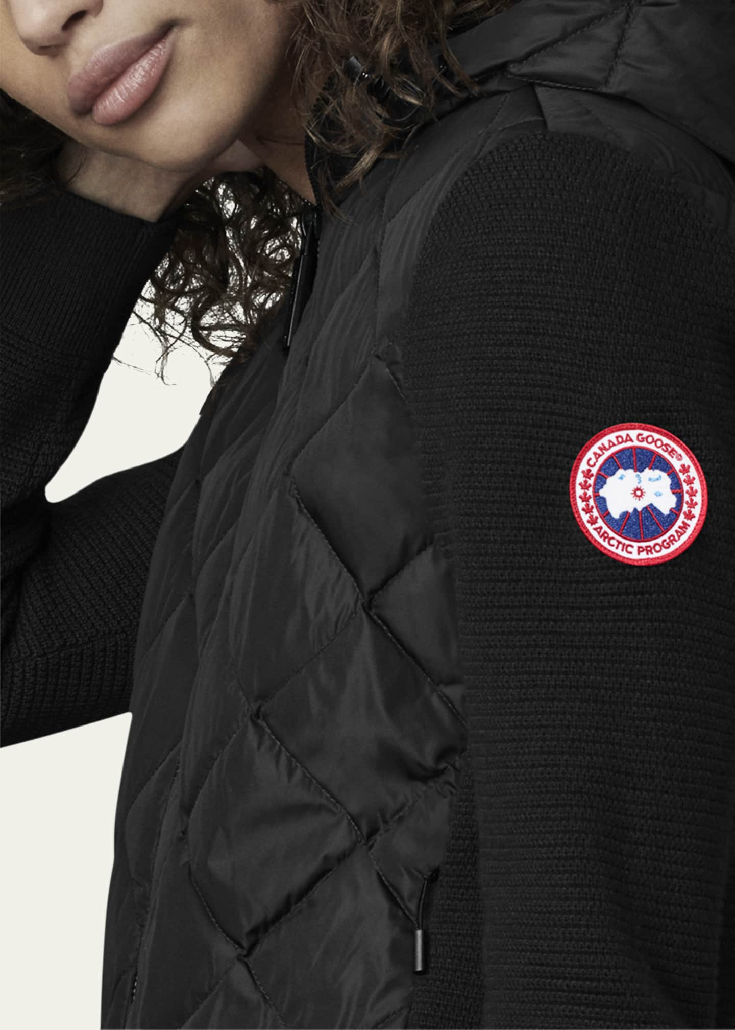 Canada Goose HyBridge Quilted Knit Hoodie Bergdorf Goodman