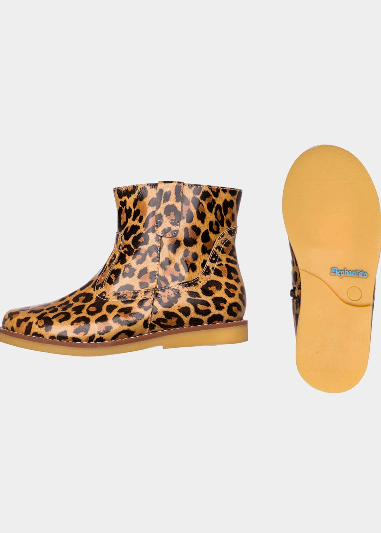 Toddler leopard ankle hot sale boots