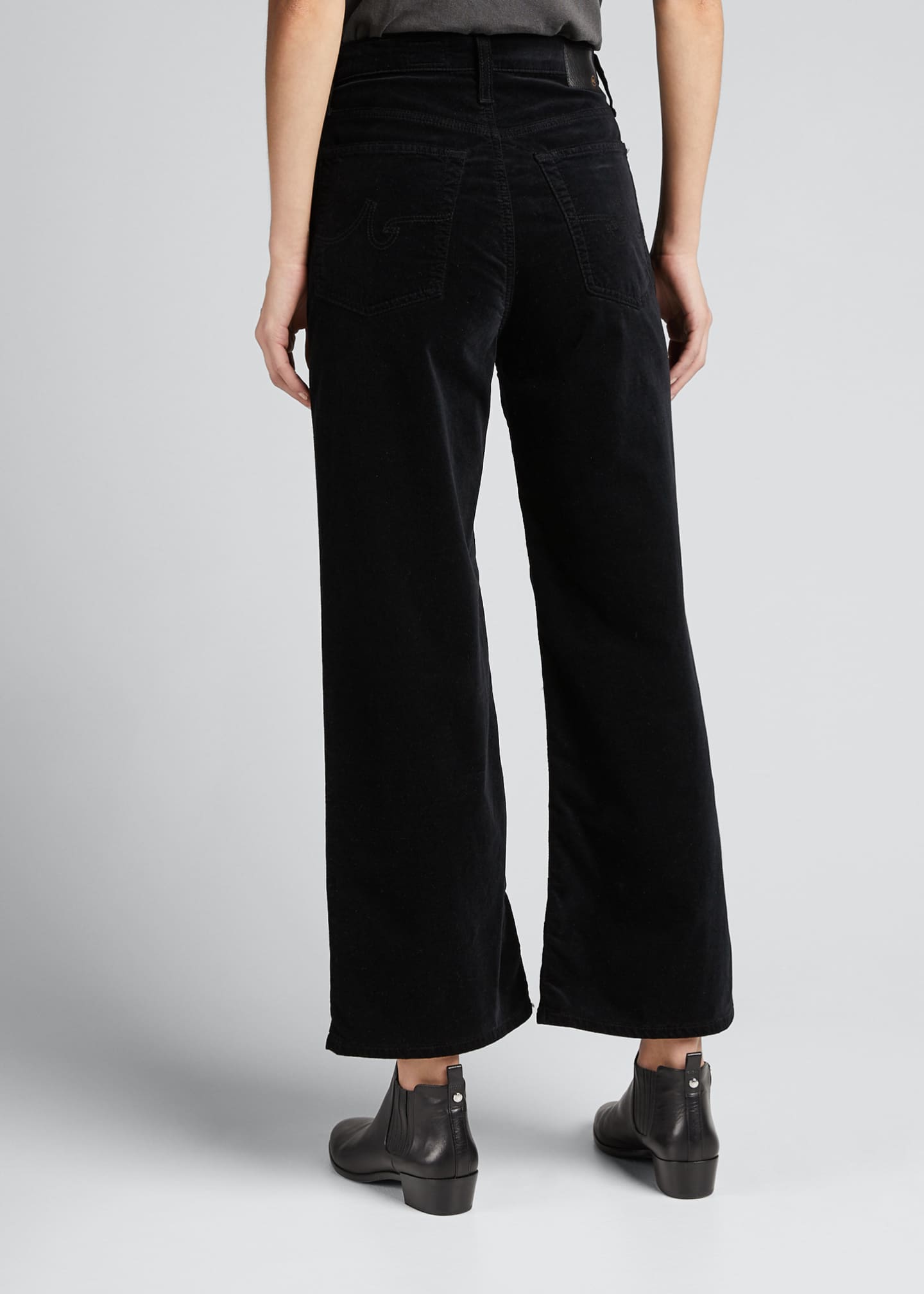 AG Jeans Etta WideLeg Velvet Jeans Bergdorf Goodman