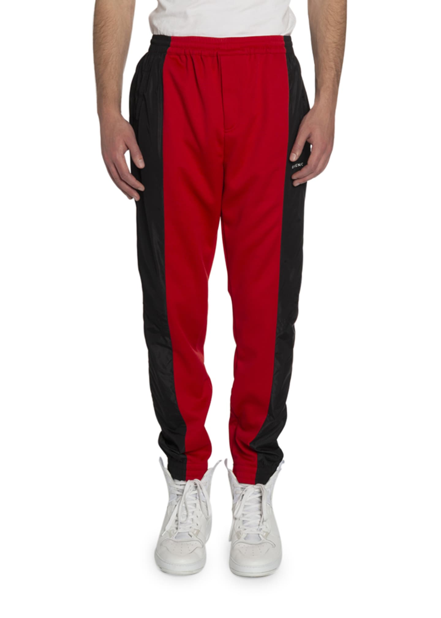 mens colorblock joggers