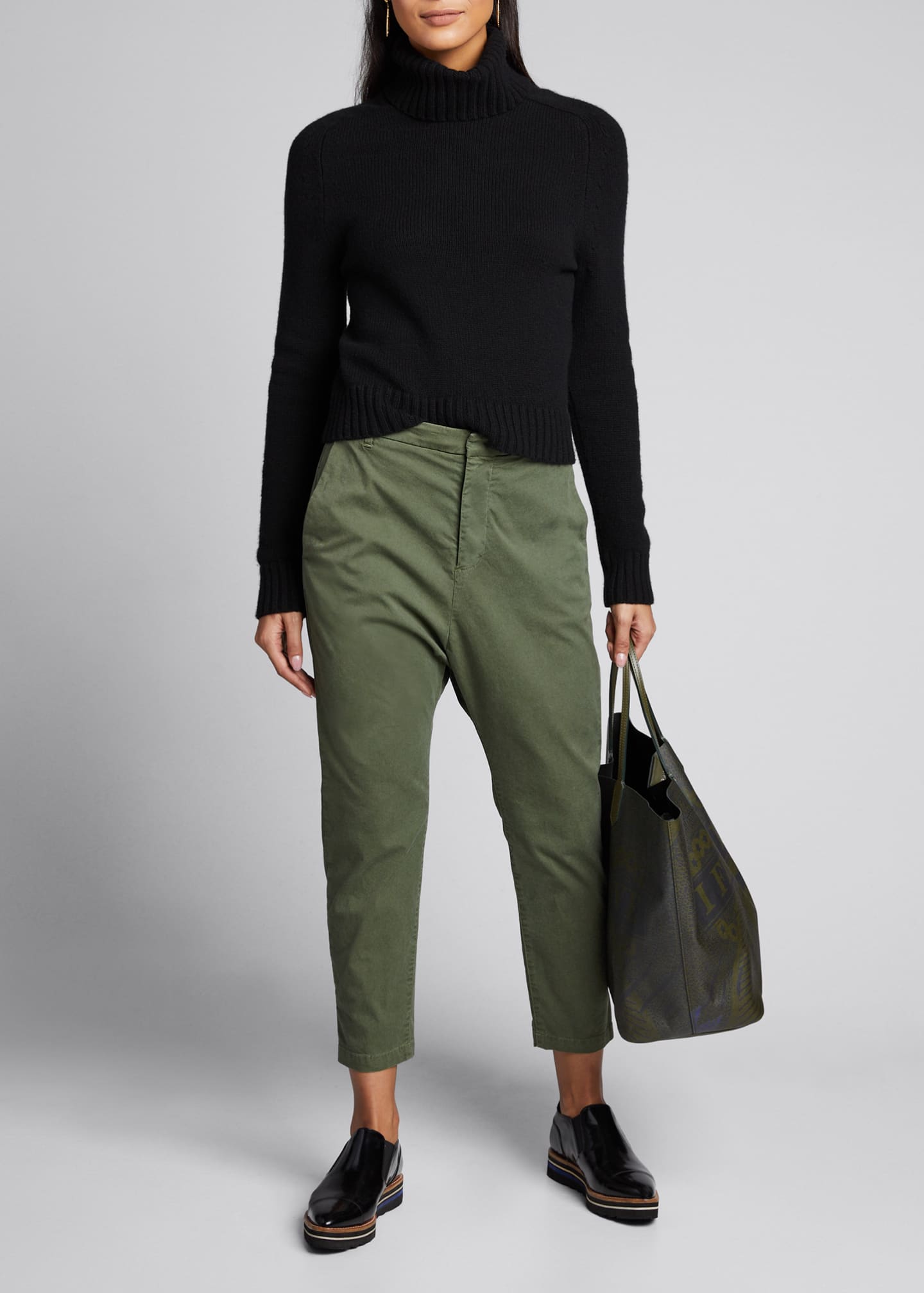 Nili Lotan Paris StraightLeg Cropped Pants Bergdorf Goodman