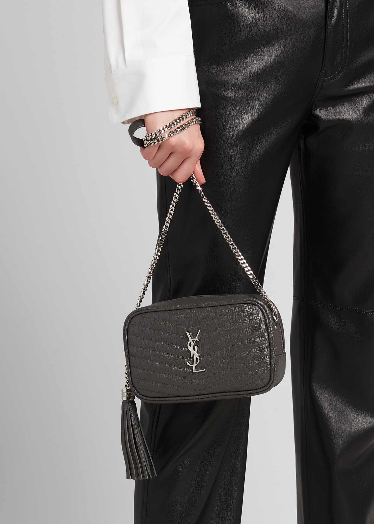 Saint Laurent Lou Mini Monogram YSL Quilt Calf Camera Bag - Bergdorf ...