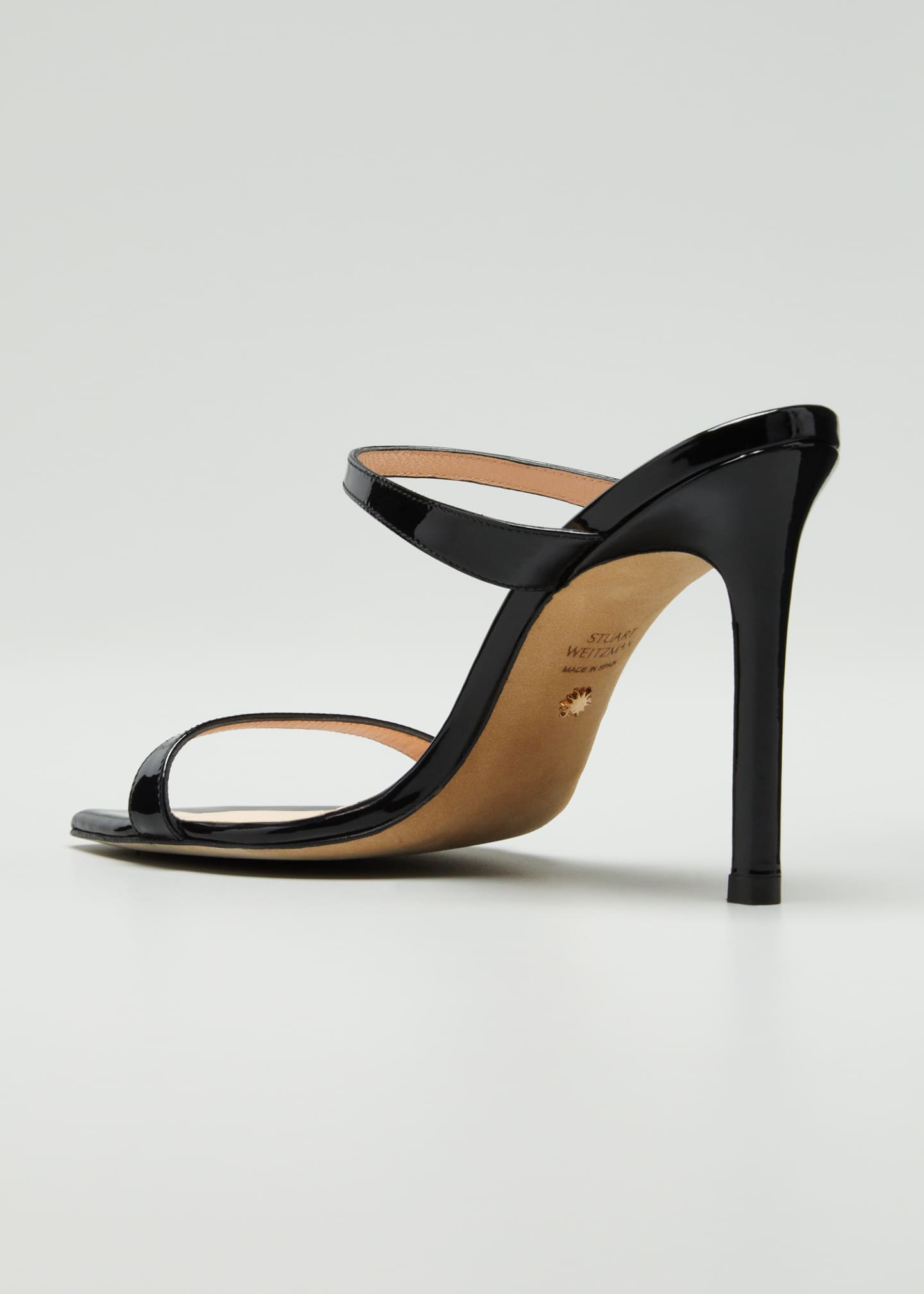 stuart weitzman aleena embellished leather slides
