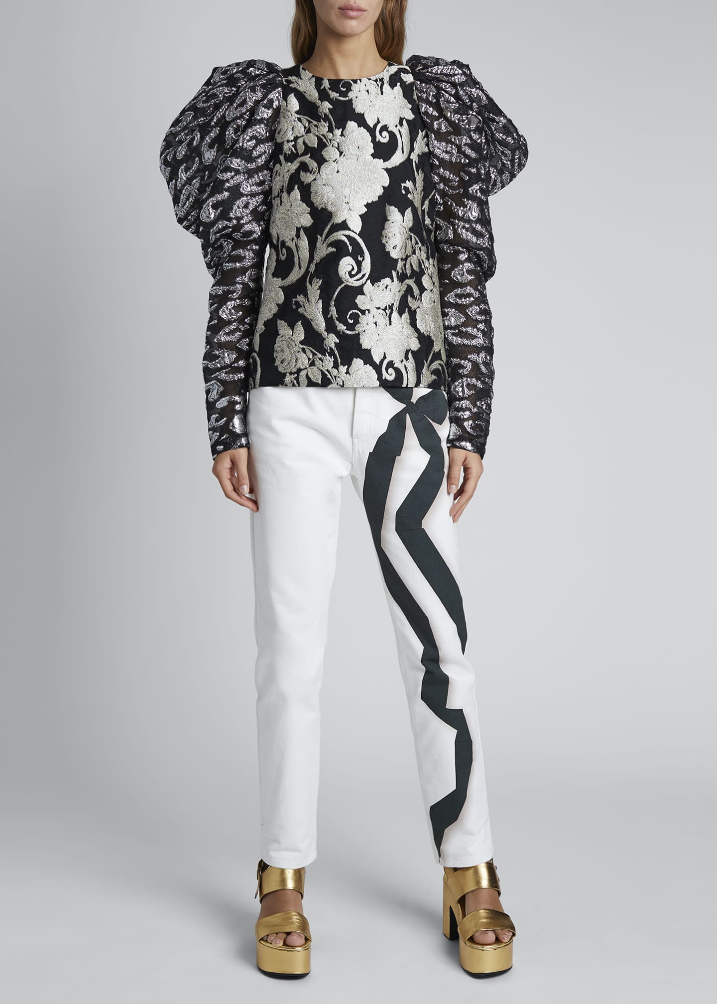 dries van noten floral top