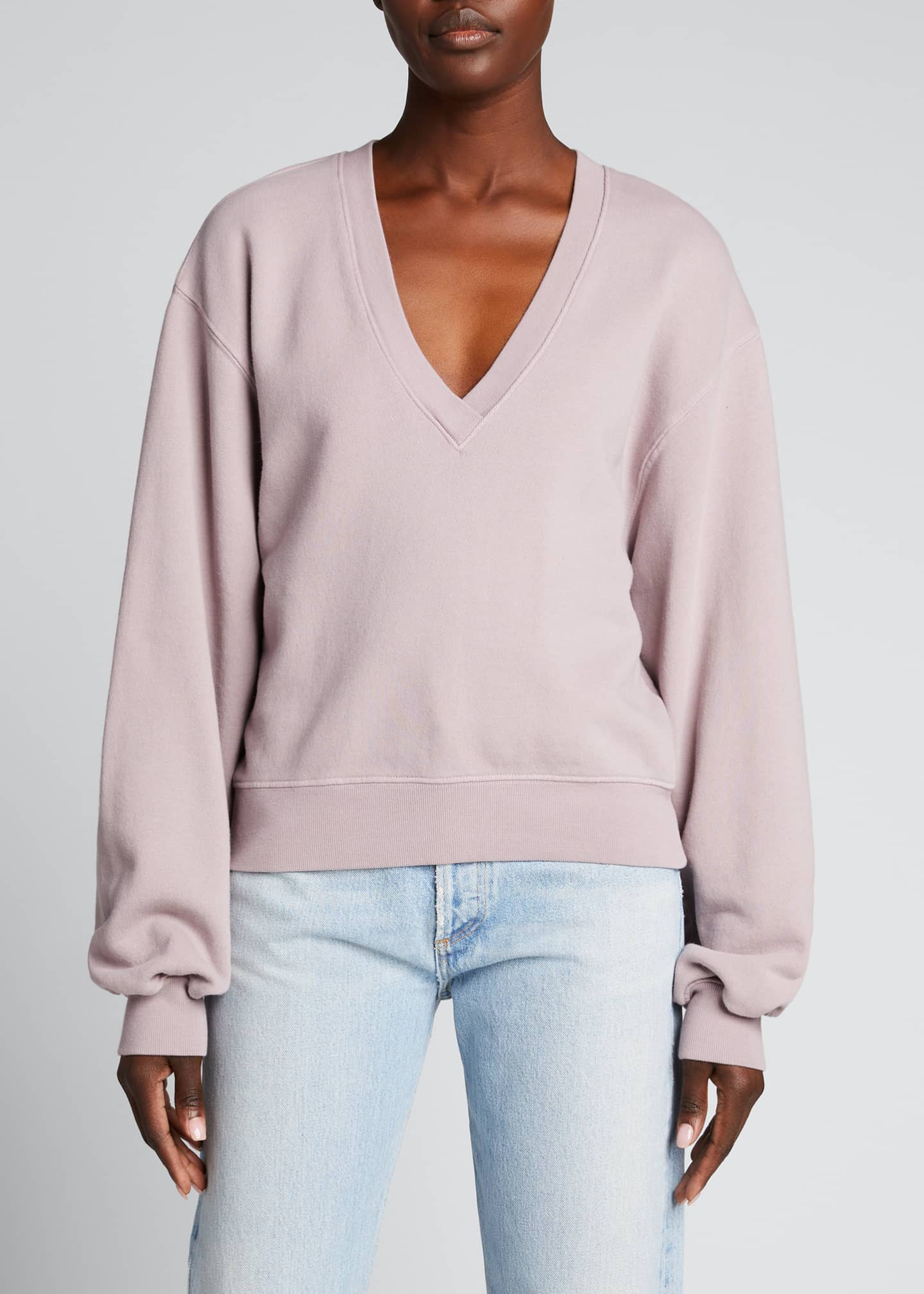 agolde balloon sleeve sweatshirt Cinosural International School