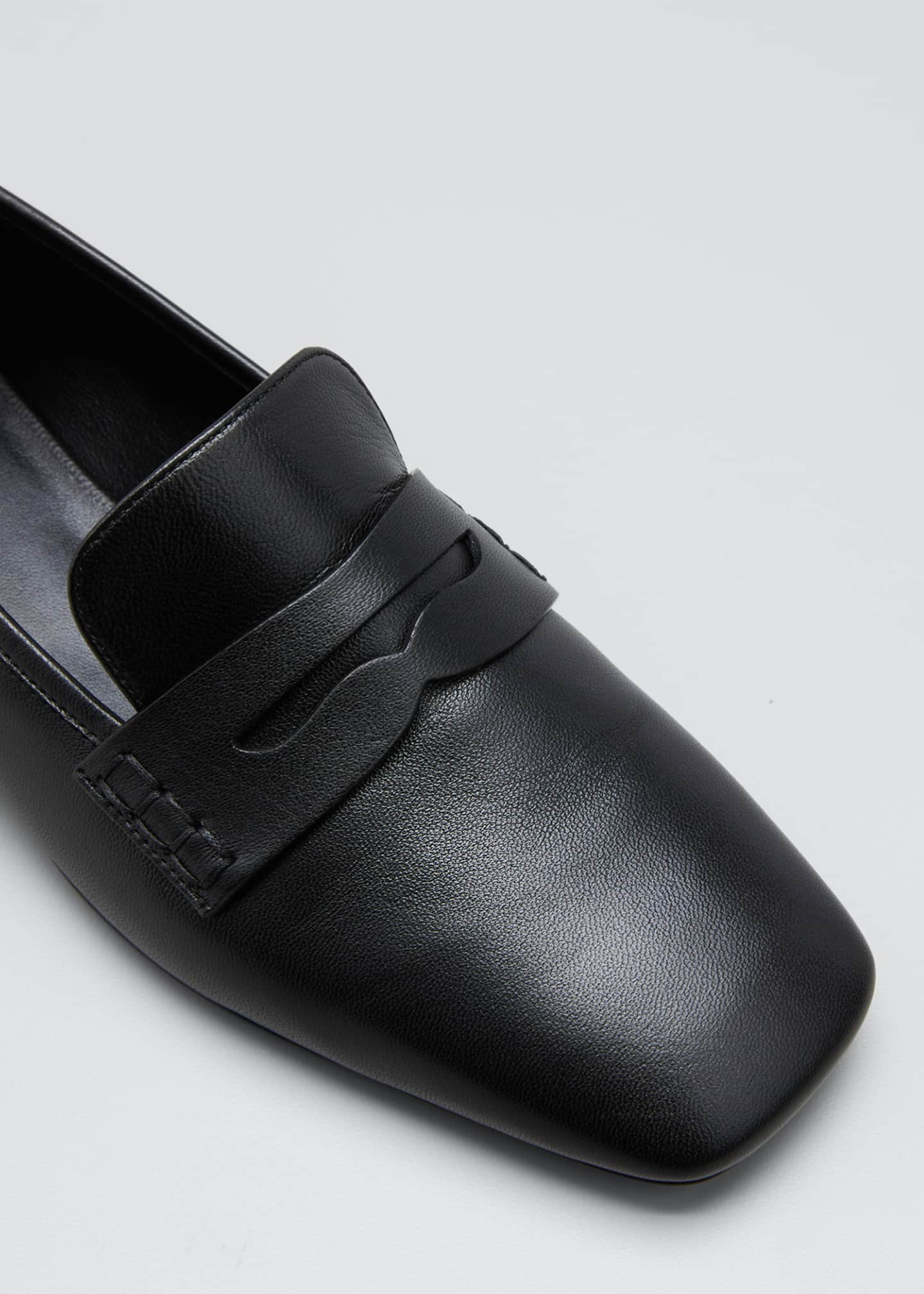 Khaite Carlisle Suede Penny Loafer - Bergdorf Goodman Khaite Carlisle Suede Penny Loafer