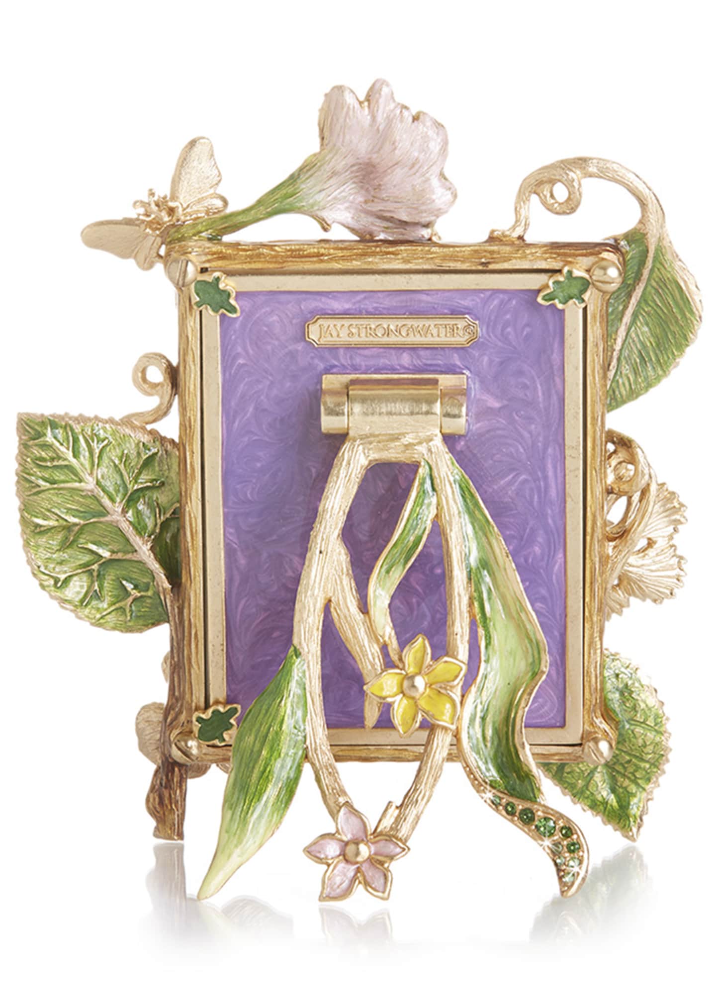 Jay Strongwater Dutch Floral Frame, 3" x 4" Image 2 of 3