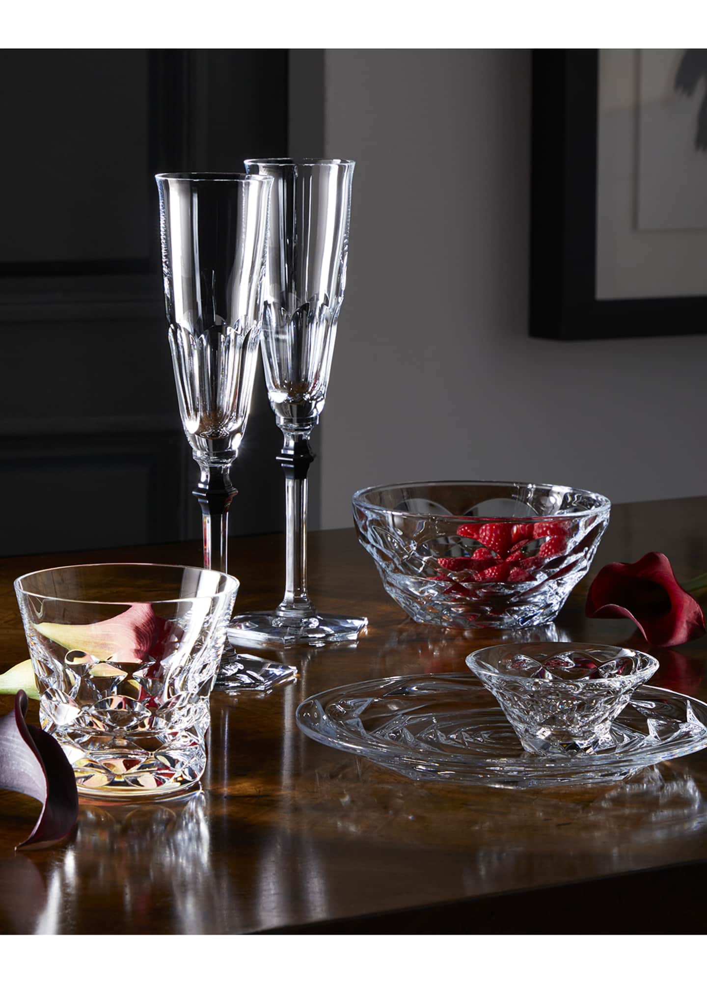 Baccarat Harcourt Eve Flute-Black Image 2 of 2