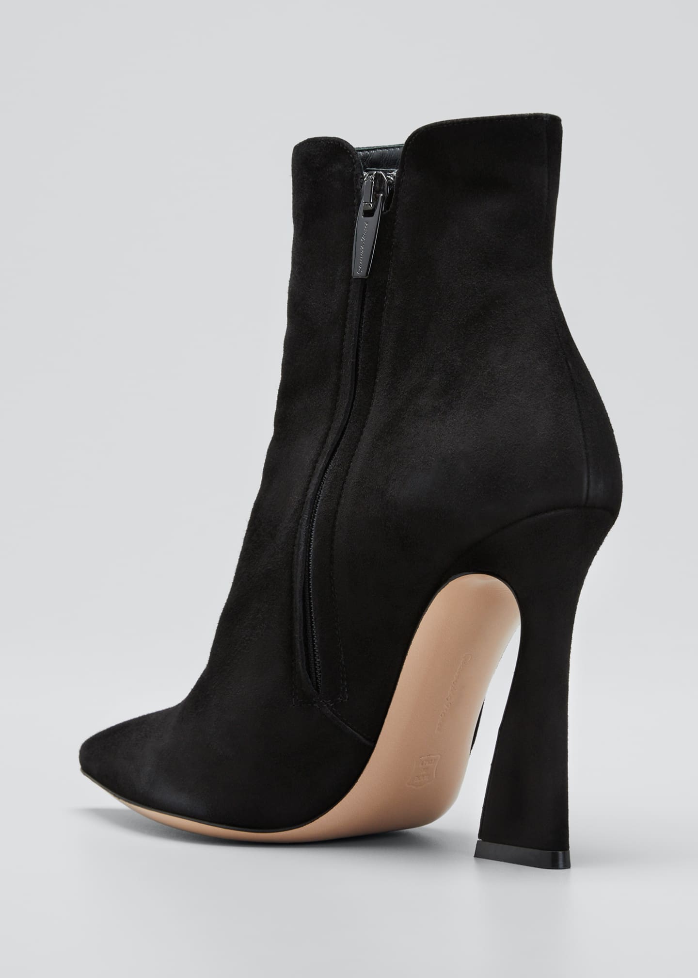 gianvito rossi pointed platform zip booties