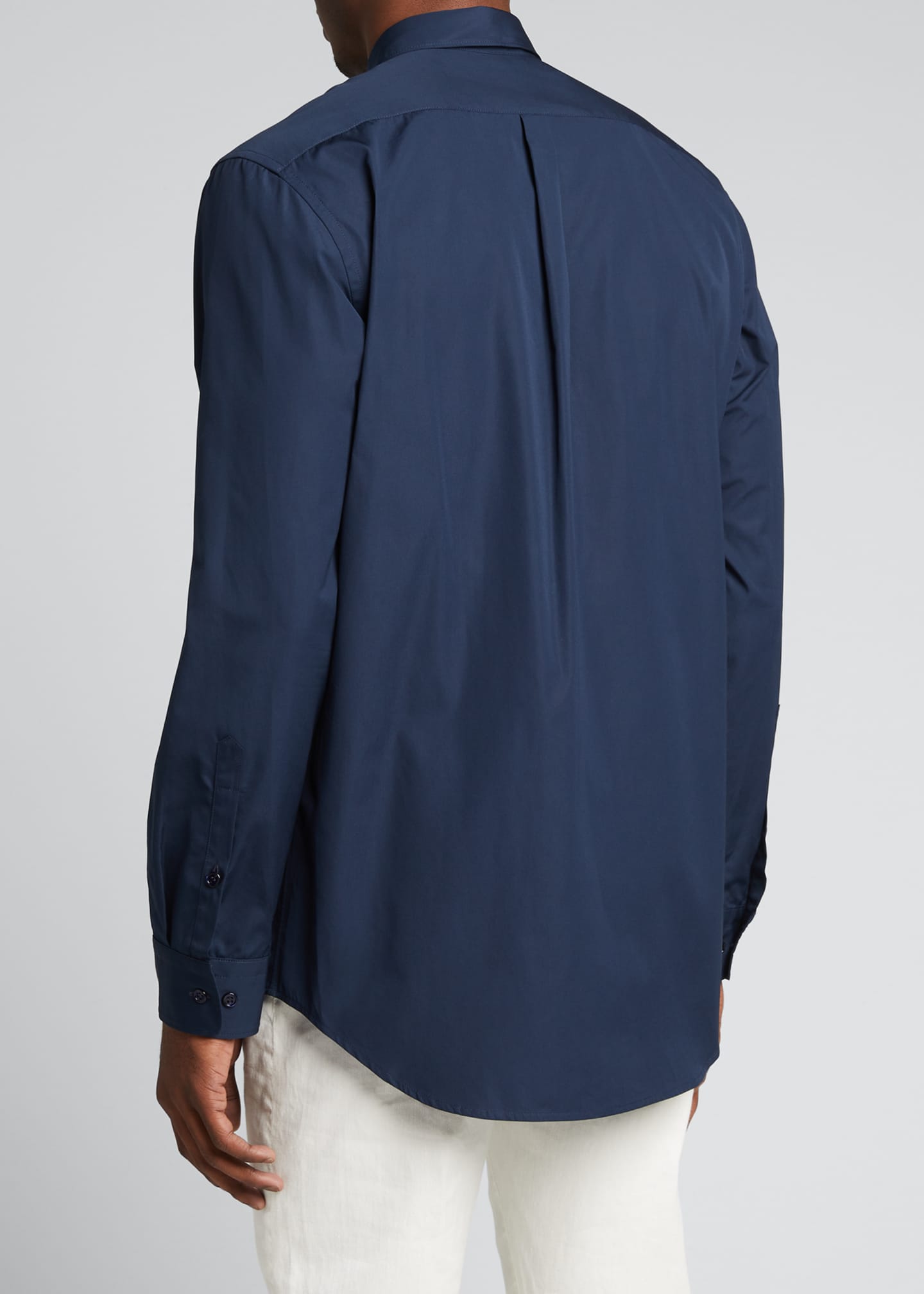 Gabriela Hearst Men's Quevedo Point-Collar Sport Shirt - BCI Cotton ...