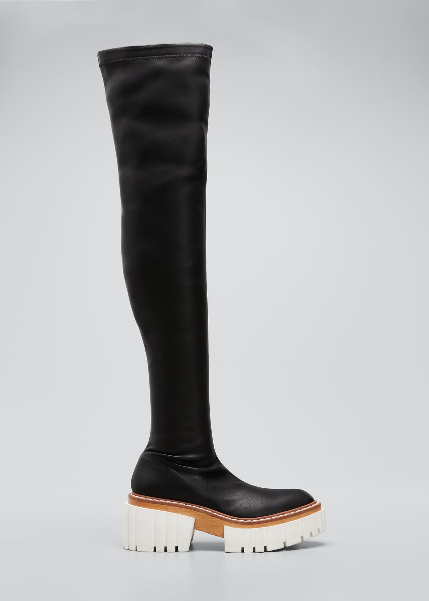 Stella McCartney Emilie Thigh-High Platform Boots - Bergdorf Goodman