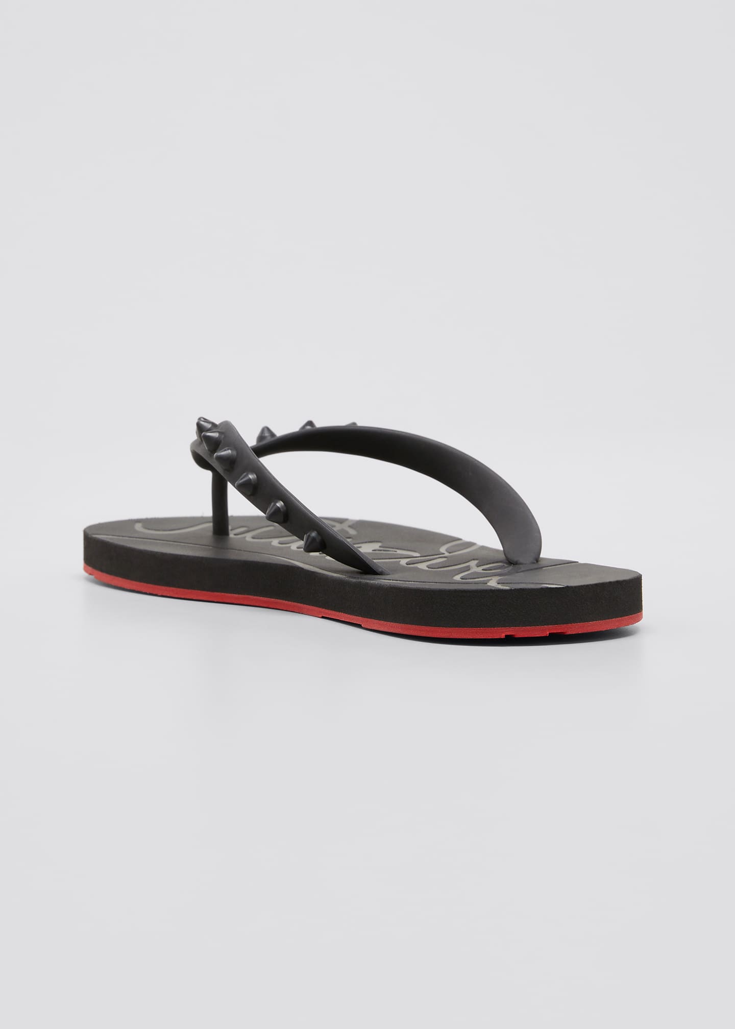 louboutin spike flip flops