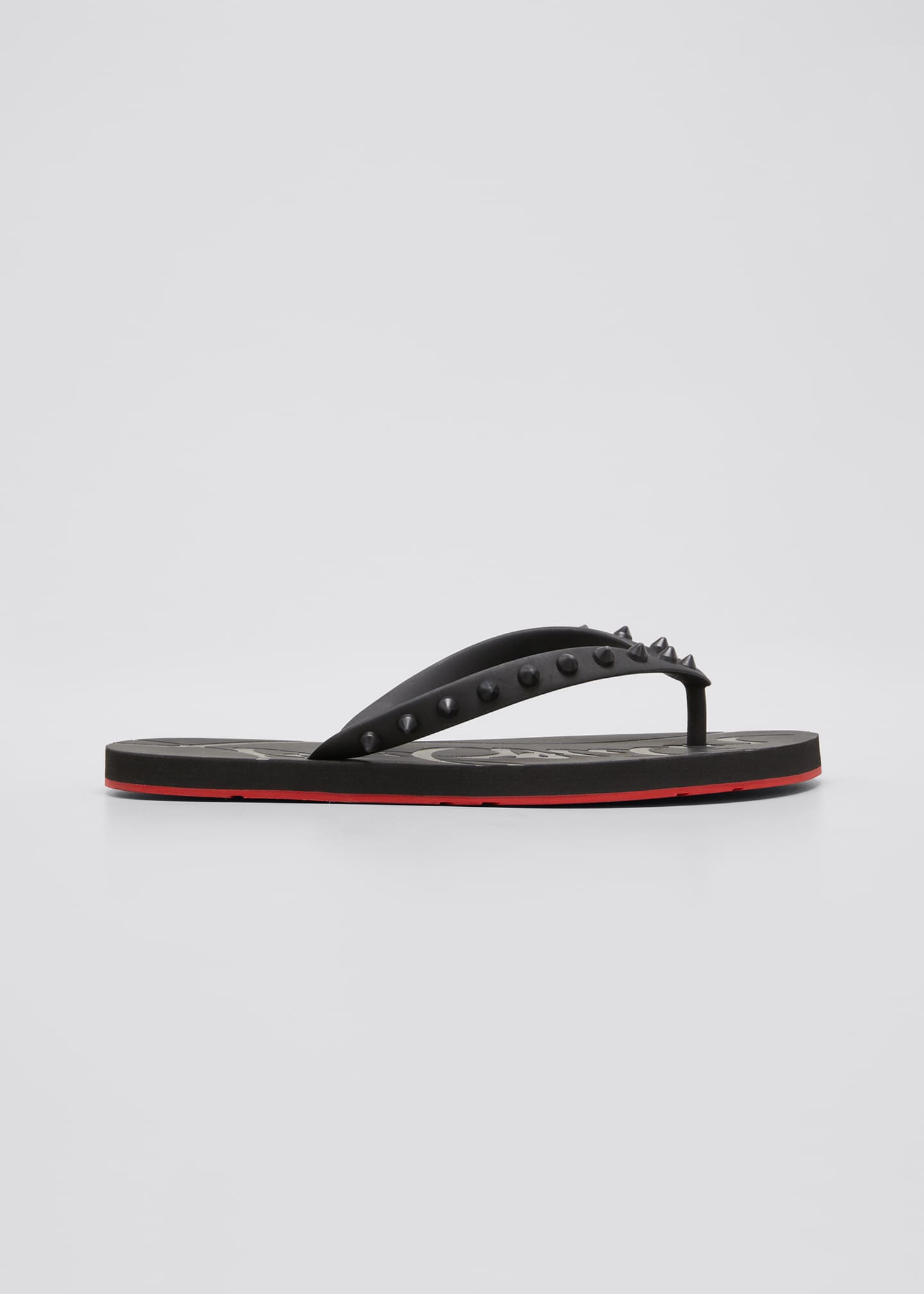 louboutin spike flip flops
