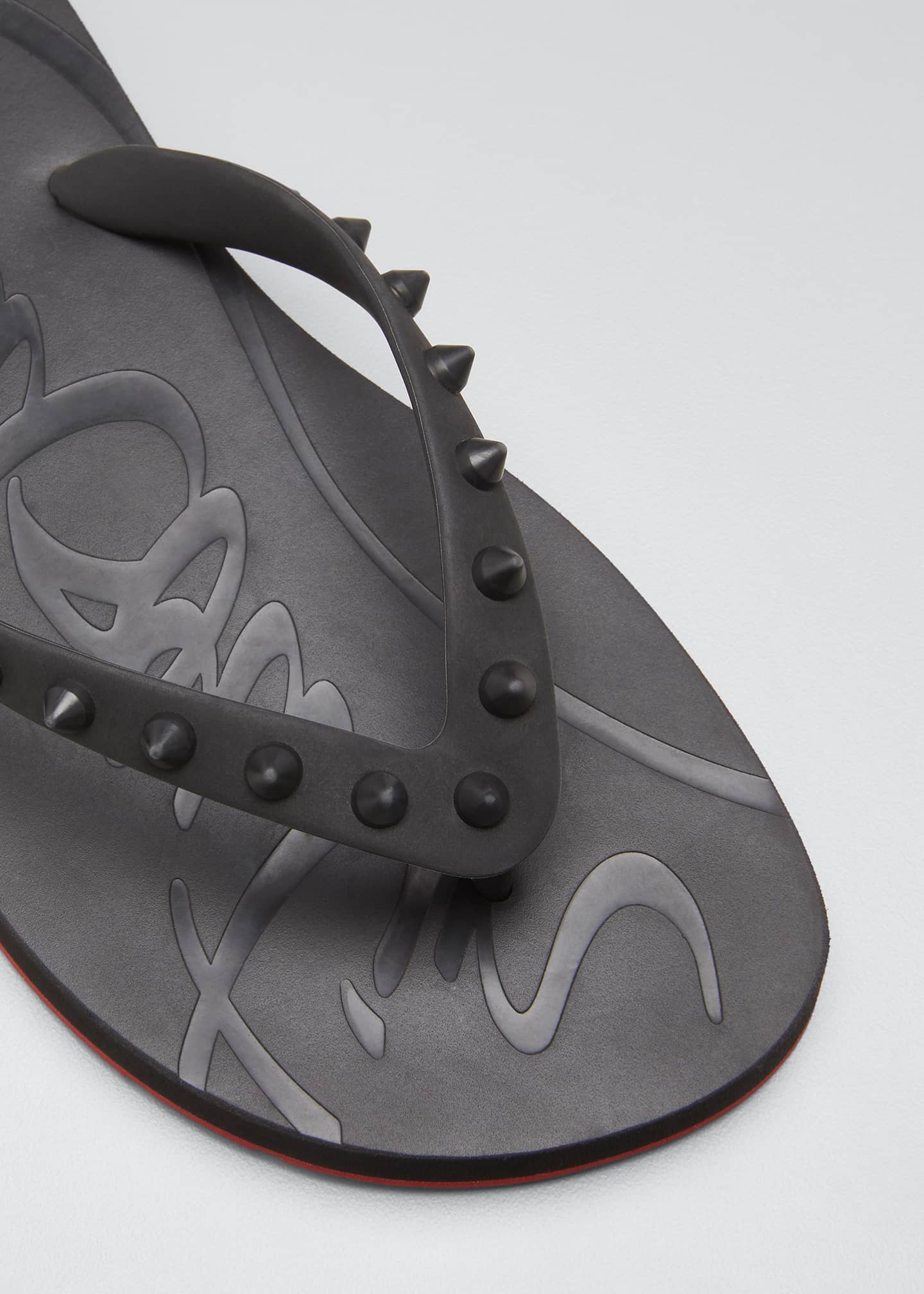 louboutin spike flip flops