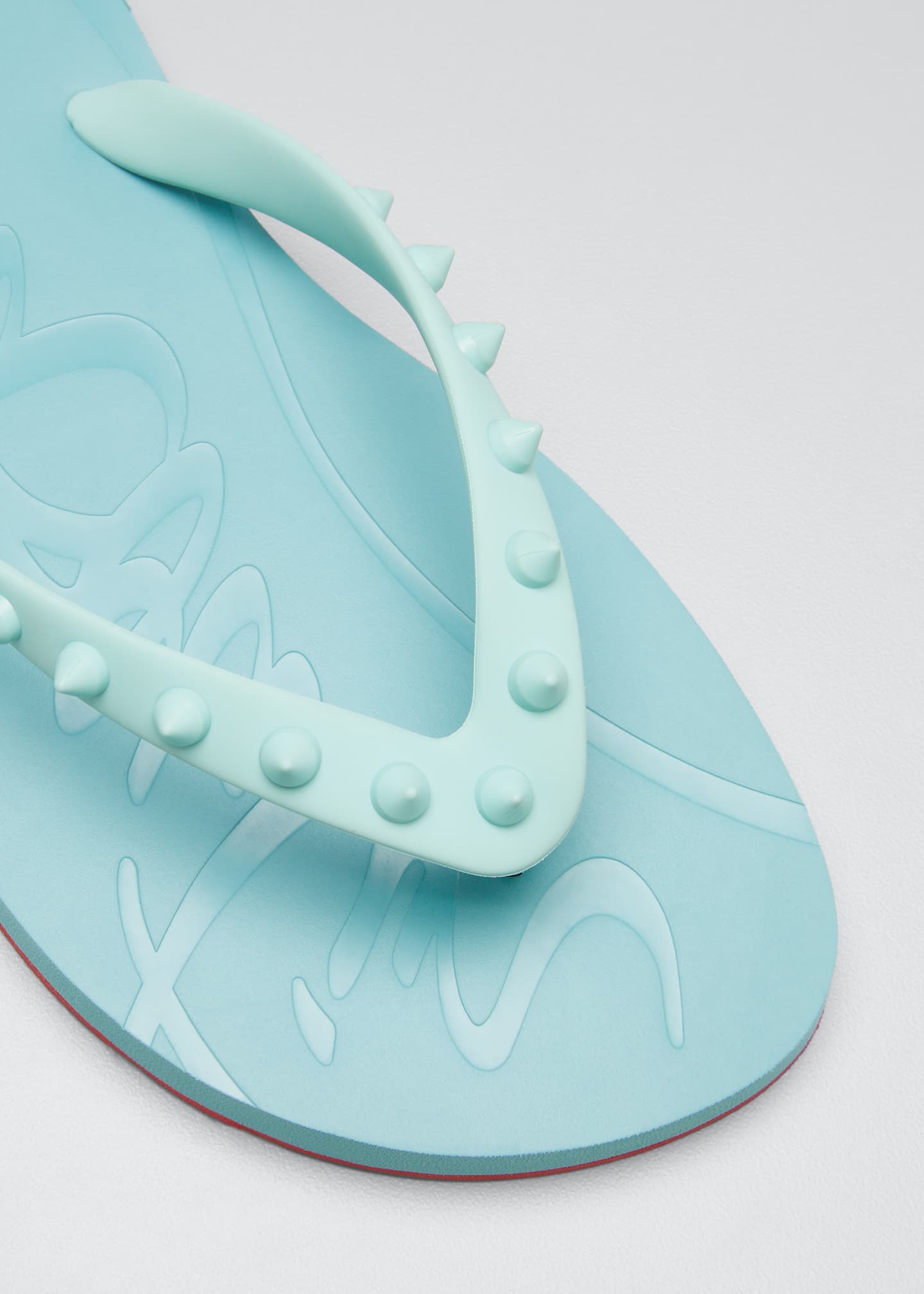 louboutin spike flip flops