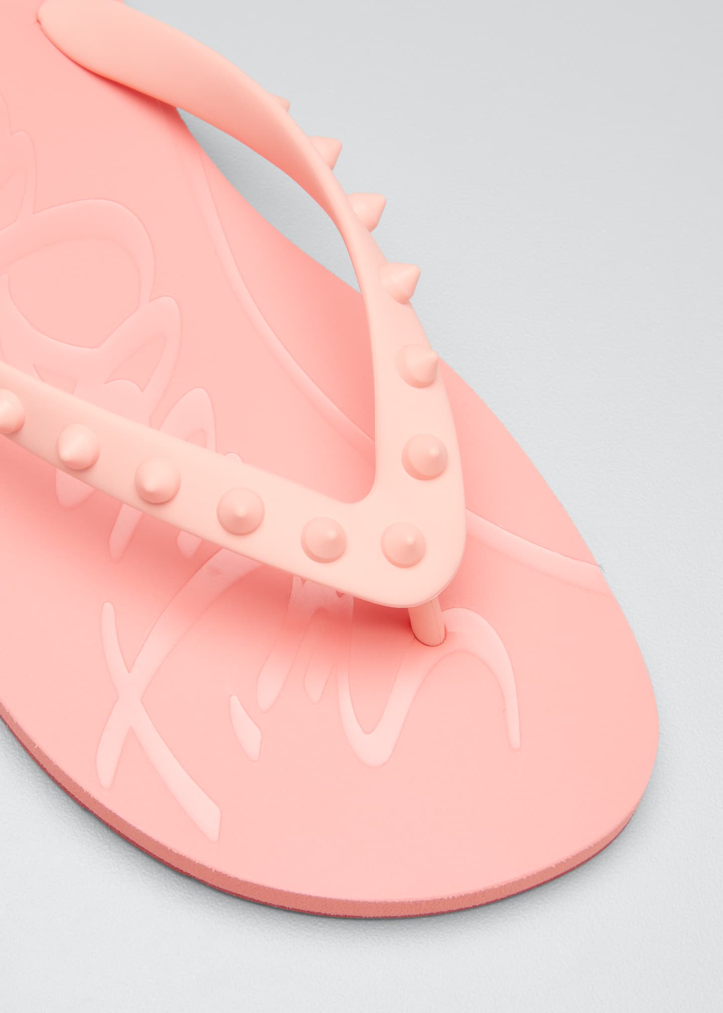louboutin spike flip flops
