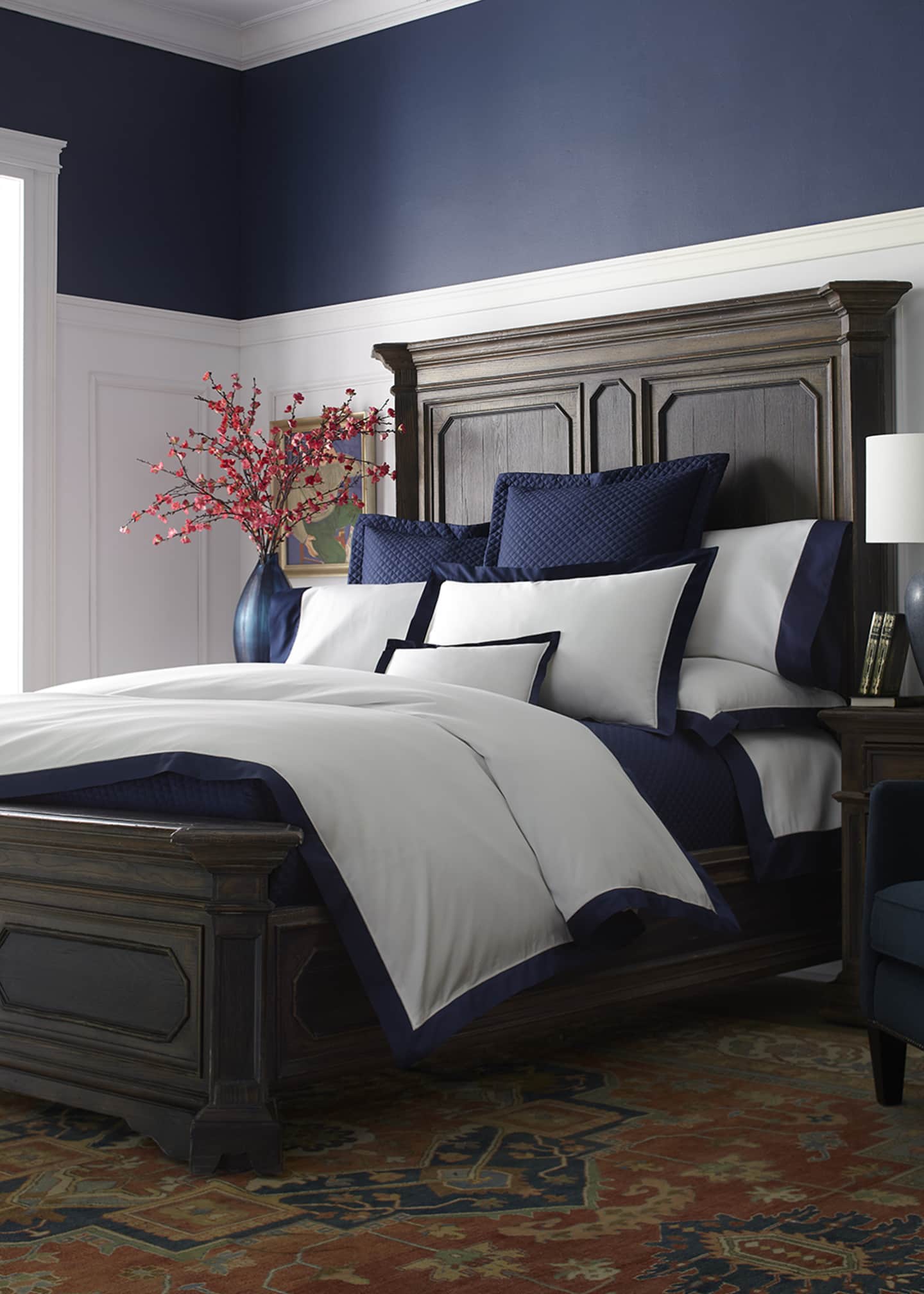 Ralph Lauren Home Organic Sateen Border Pillowcase, STANDARD CASE