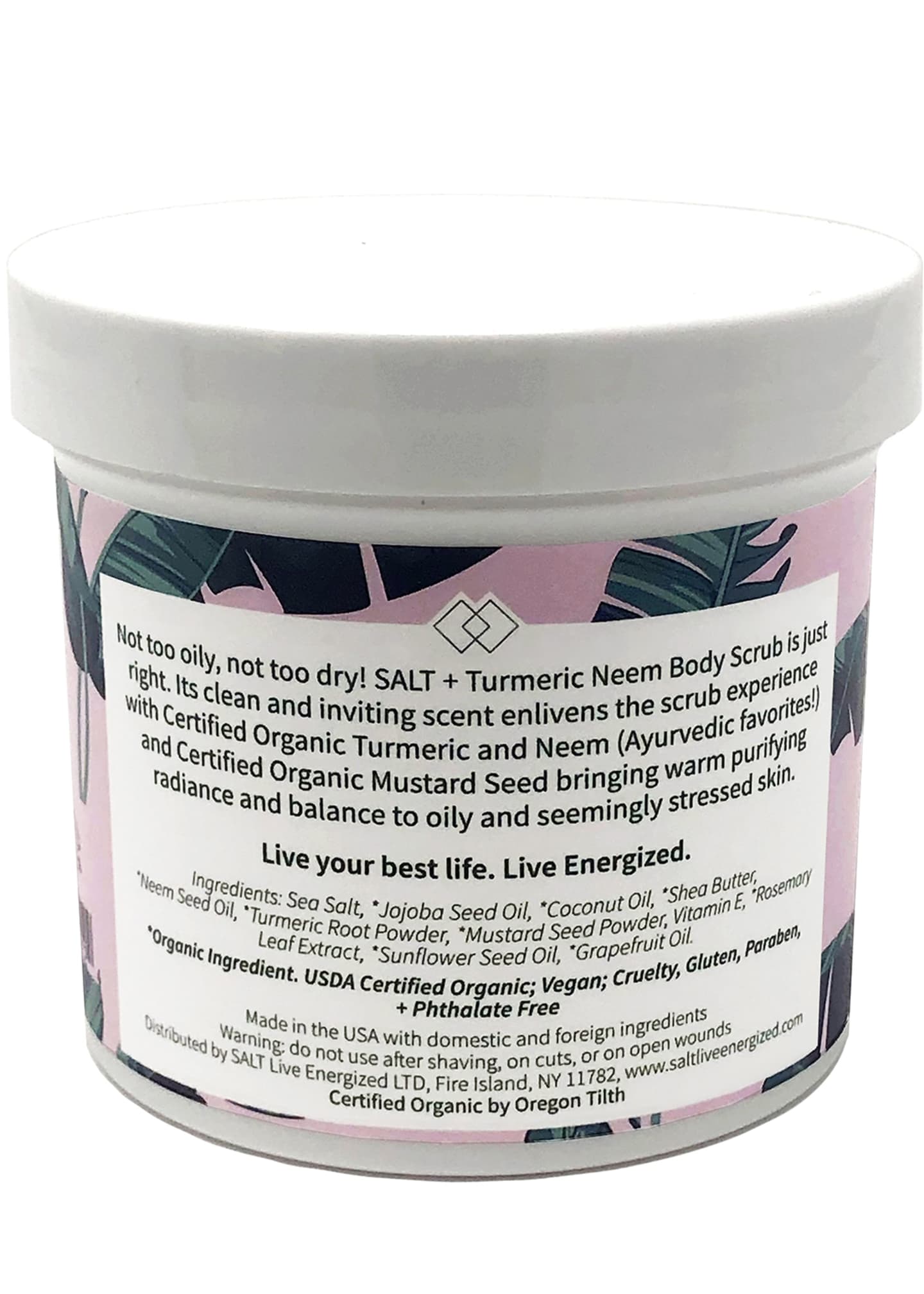 SALT LIVE ENERGIZED 12 oz. Salt + Turmeric Neem Body Scrub Image 2 of 3