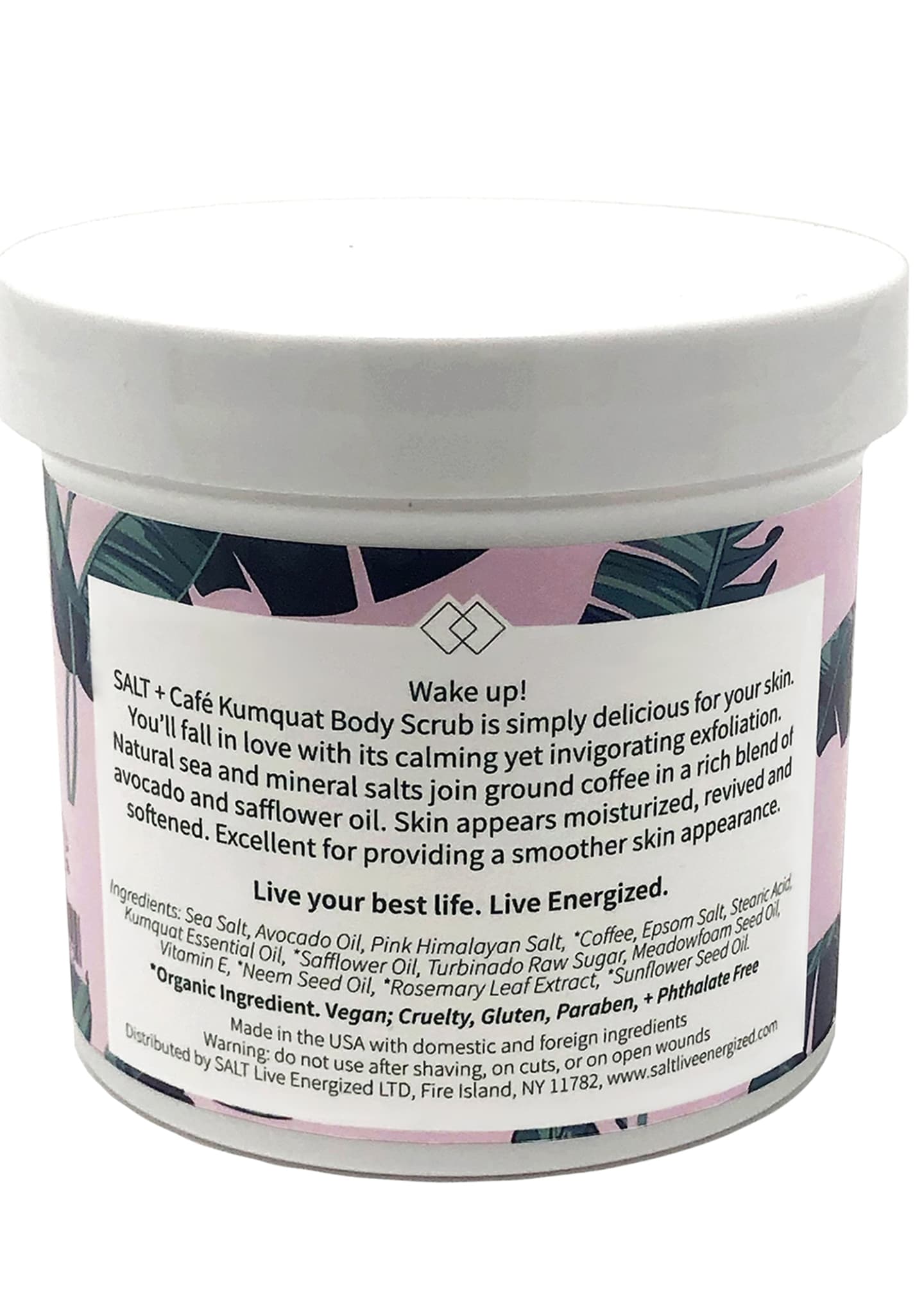 SALT LIVE ENERGIZED 12 oz. Salt + Cafe Kumquat Body Scrub Image 2 of 3