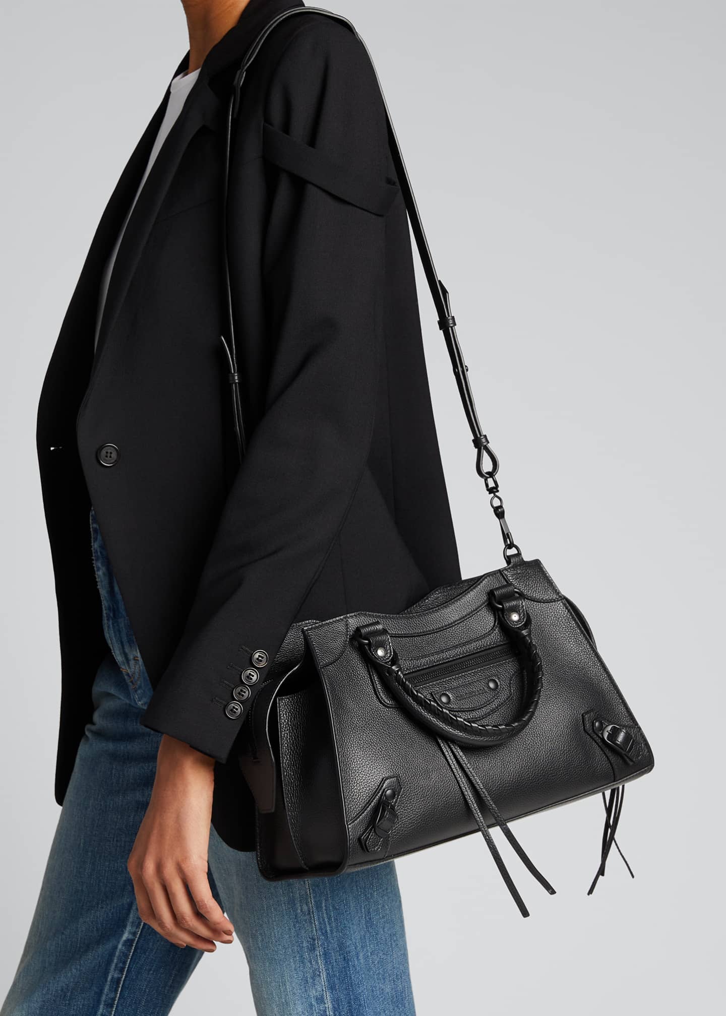 Balenciaga Neo Classic City Small Grained Calf Satchel Bag Bergdorf