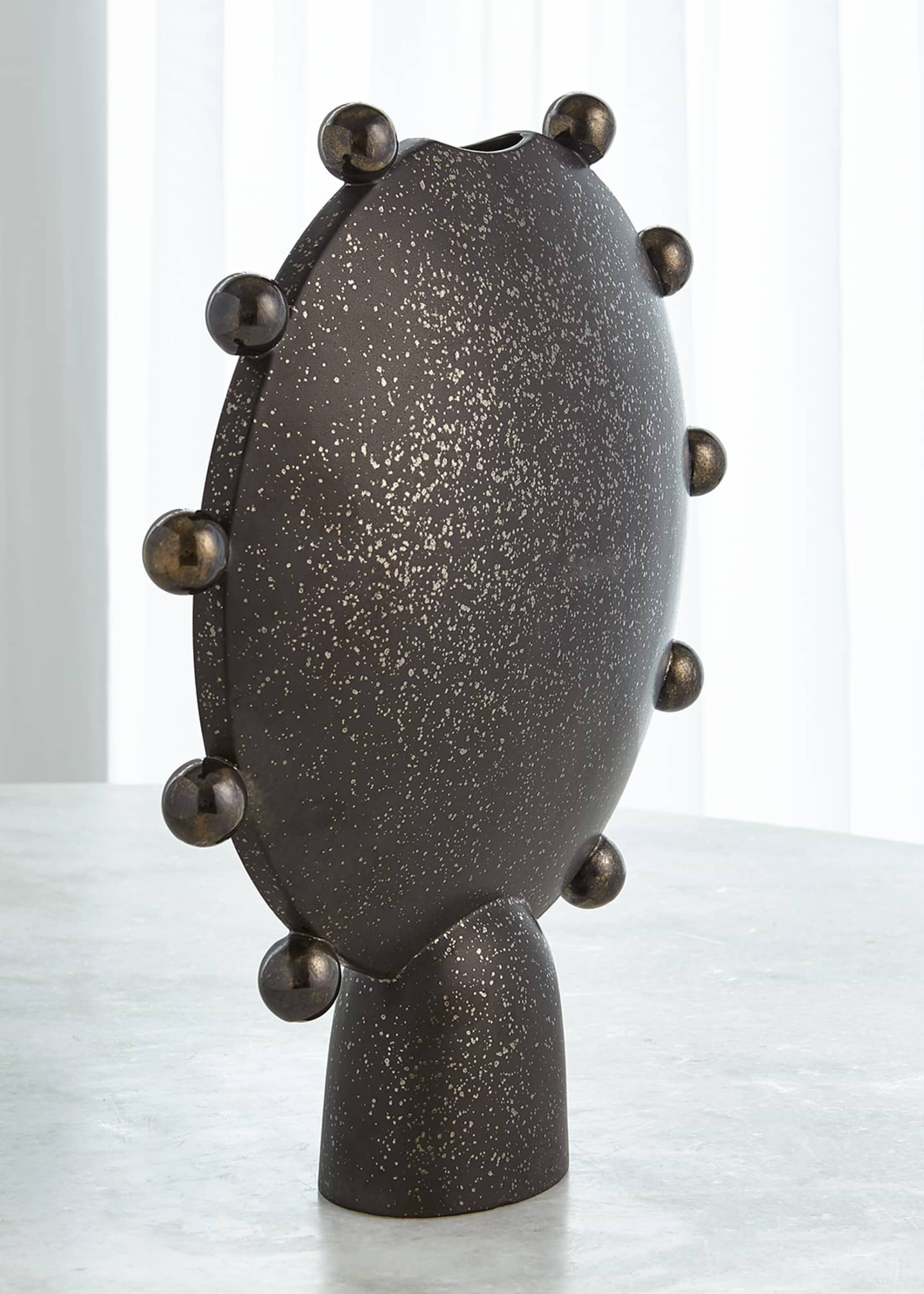 Ashley Childers for Global Views Spheres Collection Bronze Vessel Image 2 of 2