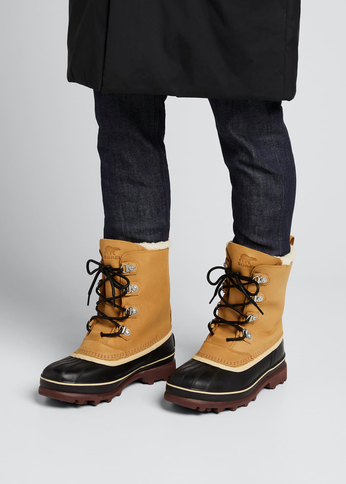 sorel men's atlis caribou waterproof boots