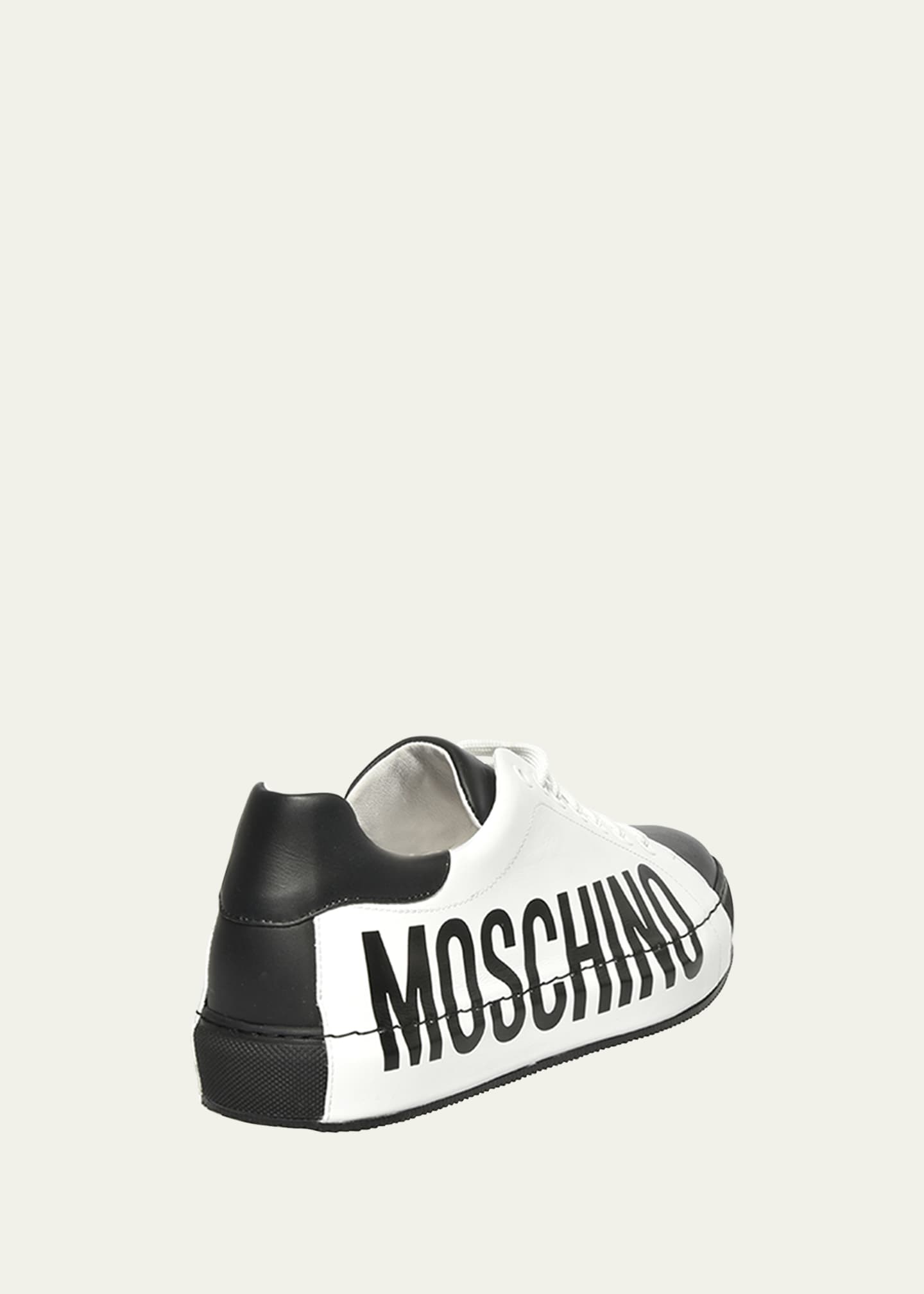 Moschino Men's Two-Tone Logo Low-Top Sneakers - Bergdorf Goodman