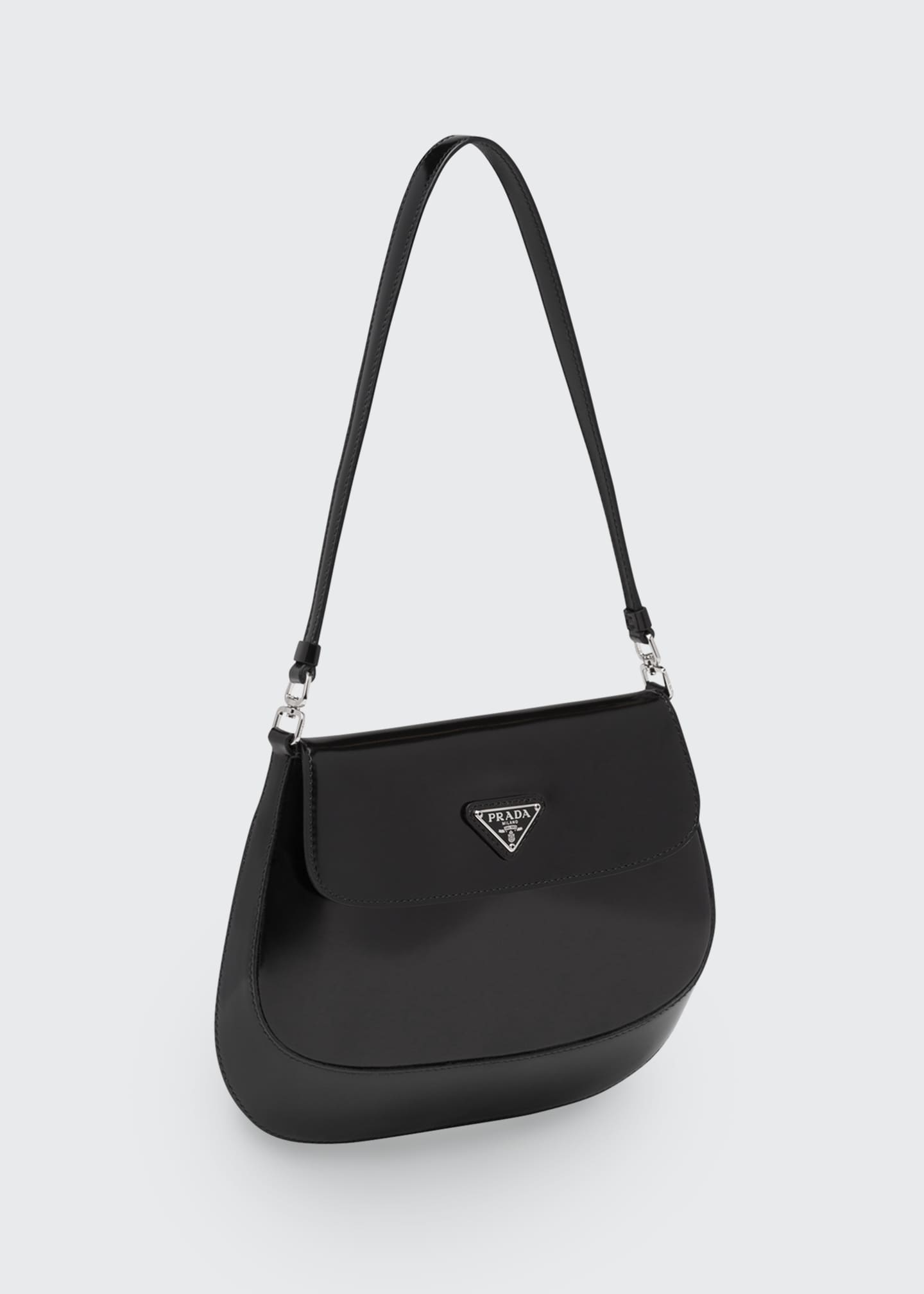Prada Cleo Brushed Leather Shoulder Bag Bergdorf Goodman