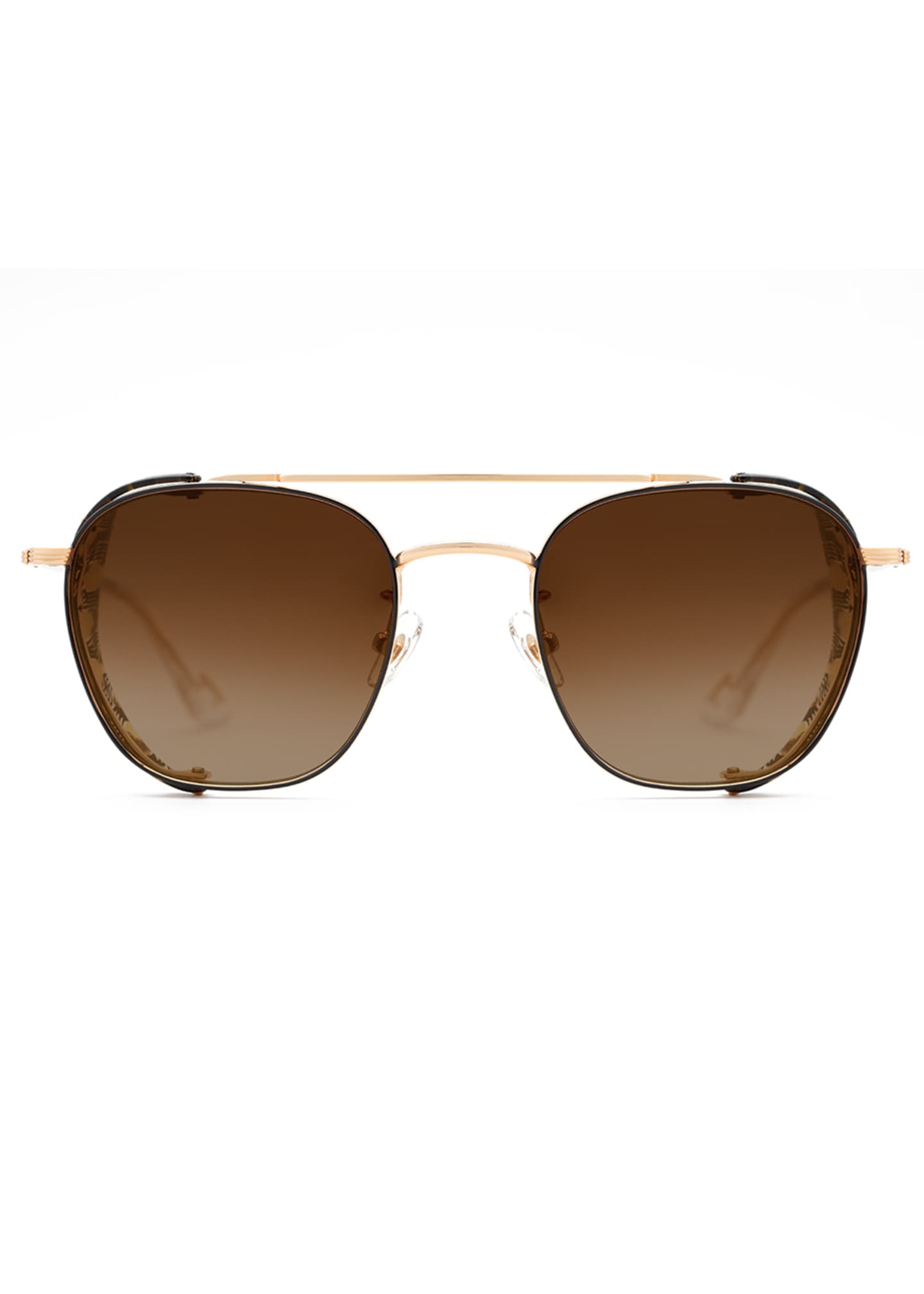 KREWE Earhart 24K GoldPlated Metal Aviator Sunglasses Bergdorf Goodman