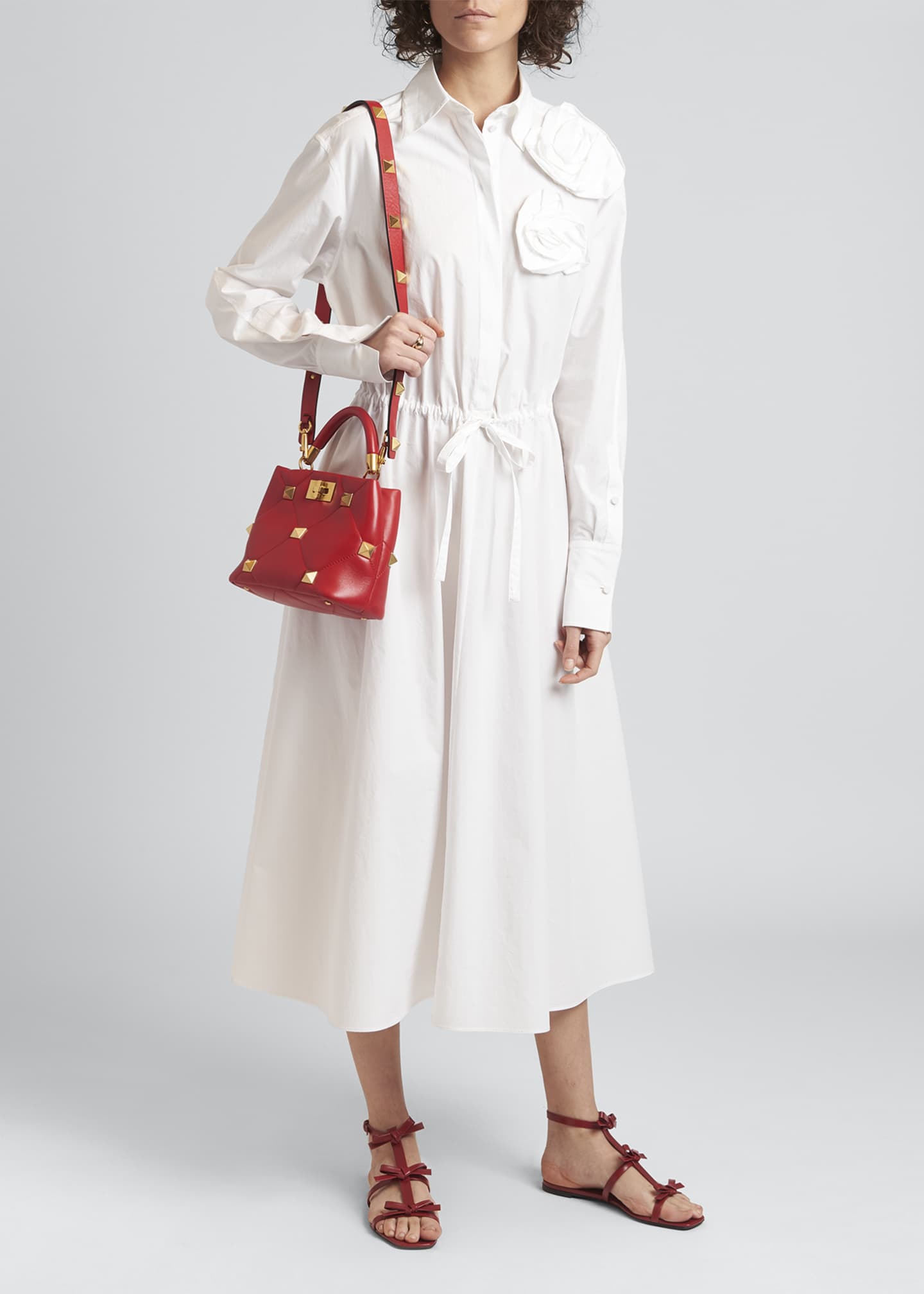 Valentino Garavani Roman Stud Small Quilted TopHandle Bag Bergdorf