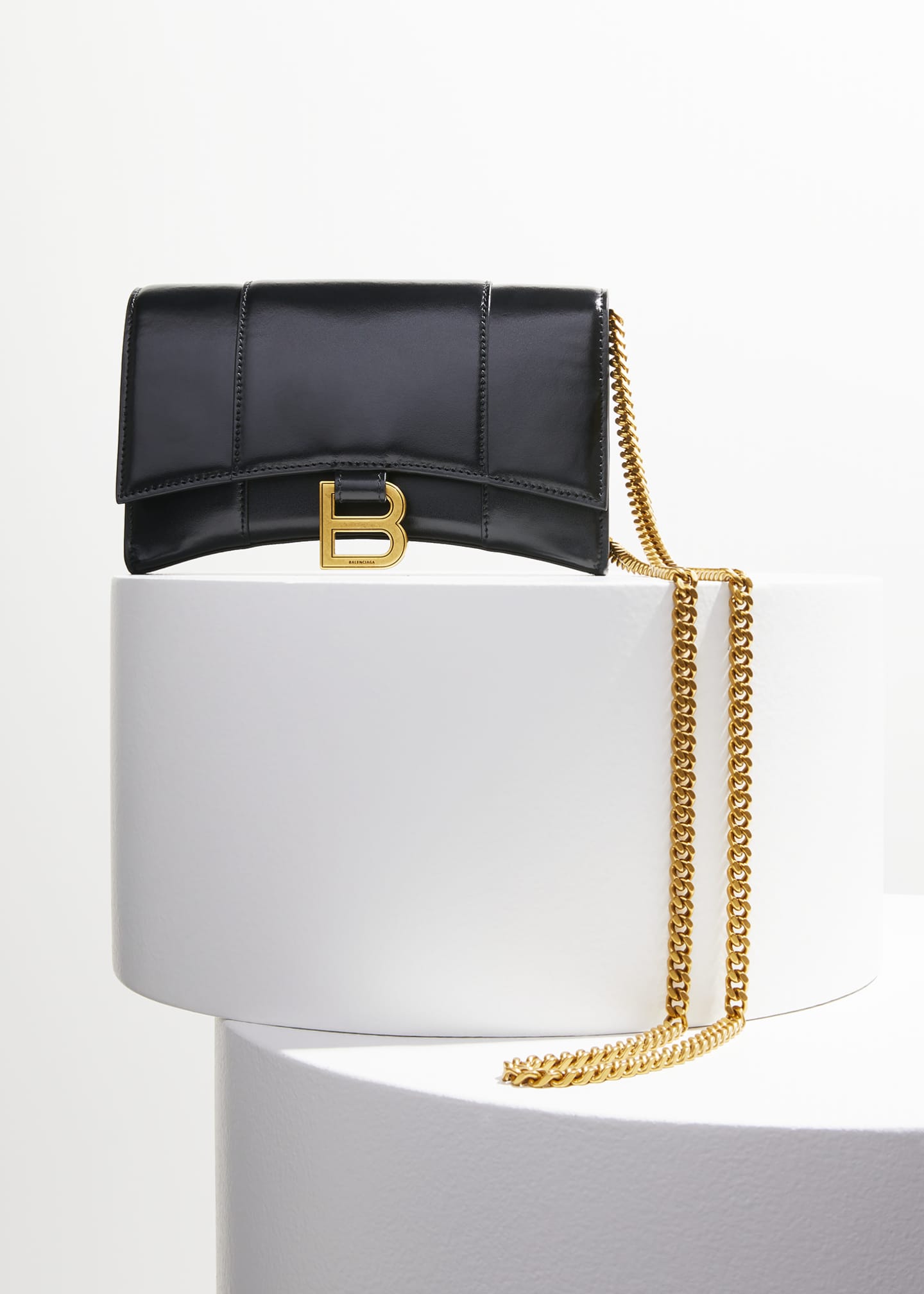 Balenciaga leather wallet on chain store
