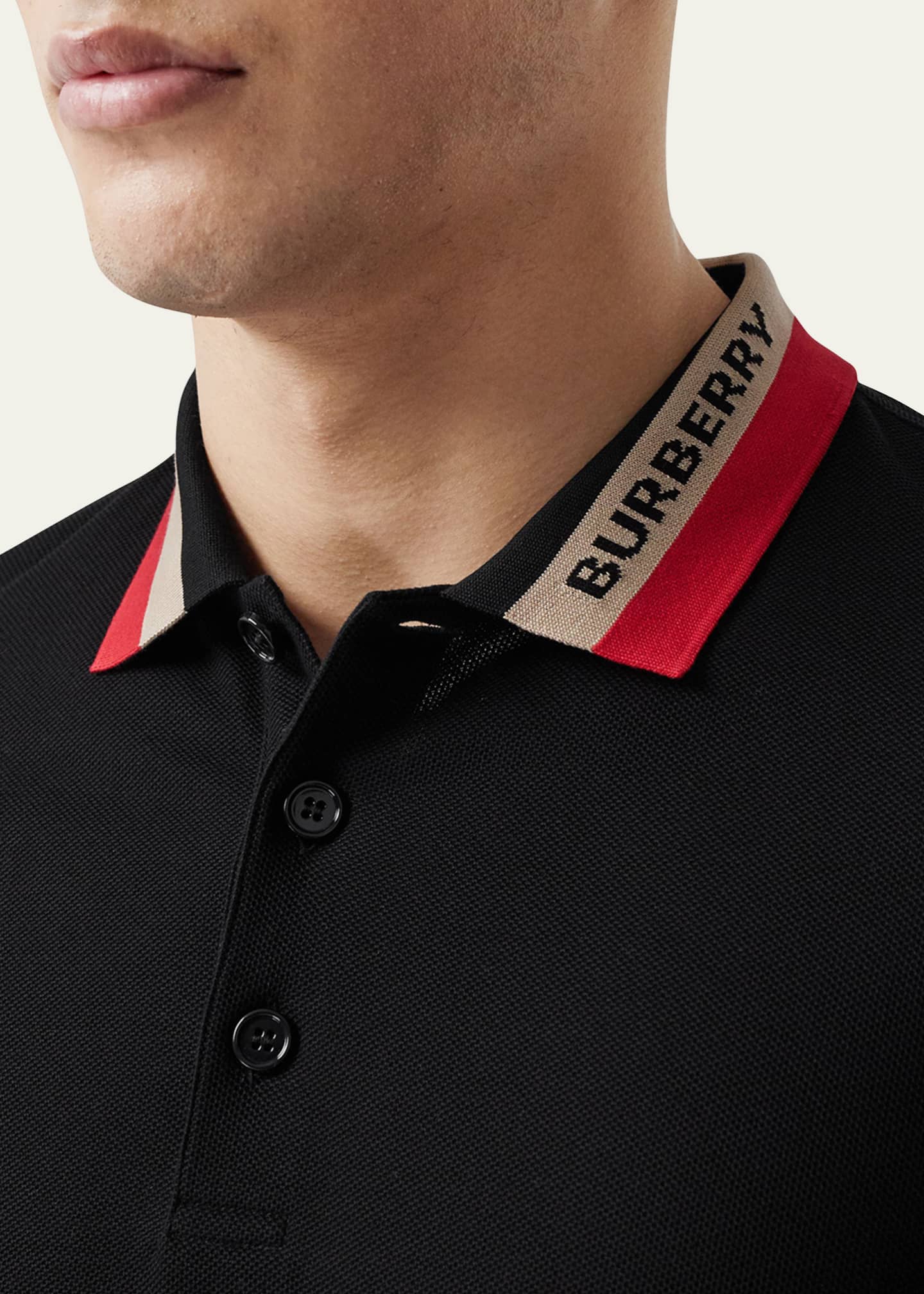 Burberry Men's Eddie TB-Logo Polo Shirt - Bergdorf Goodman