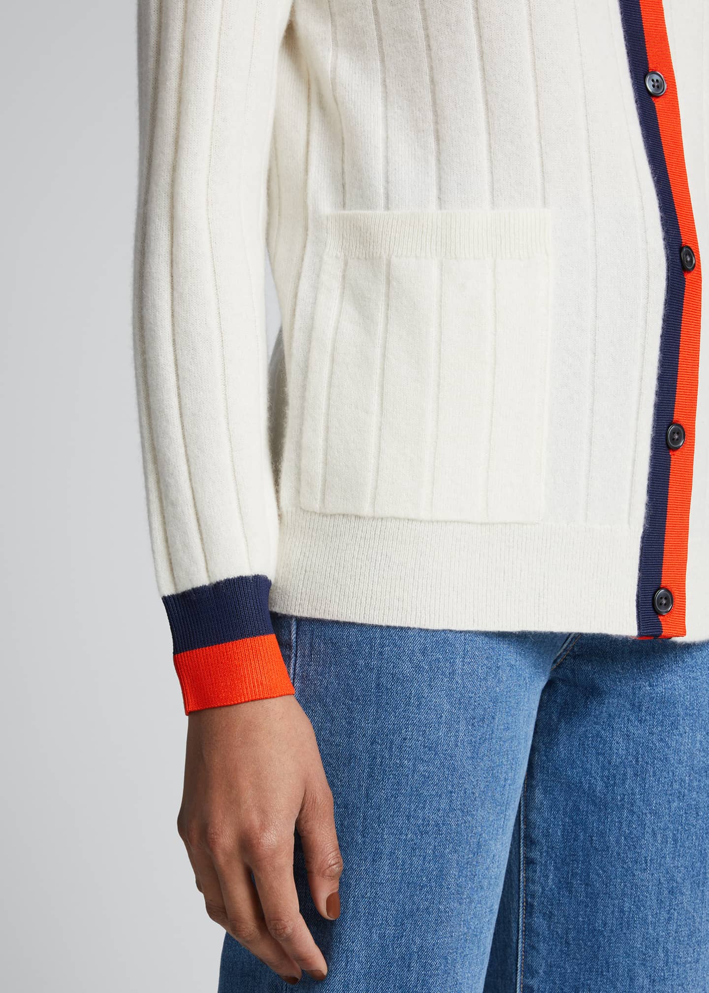 Kule The Sinclair Ribbed Cashmere Cardigan Bergdorf Goodman