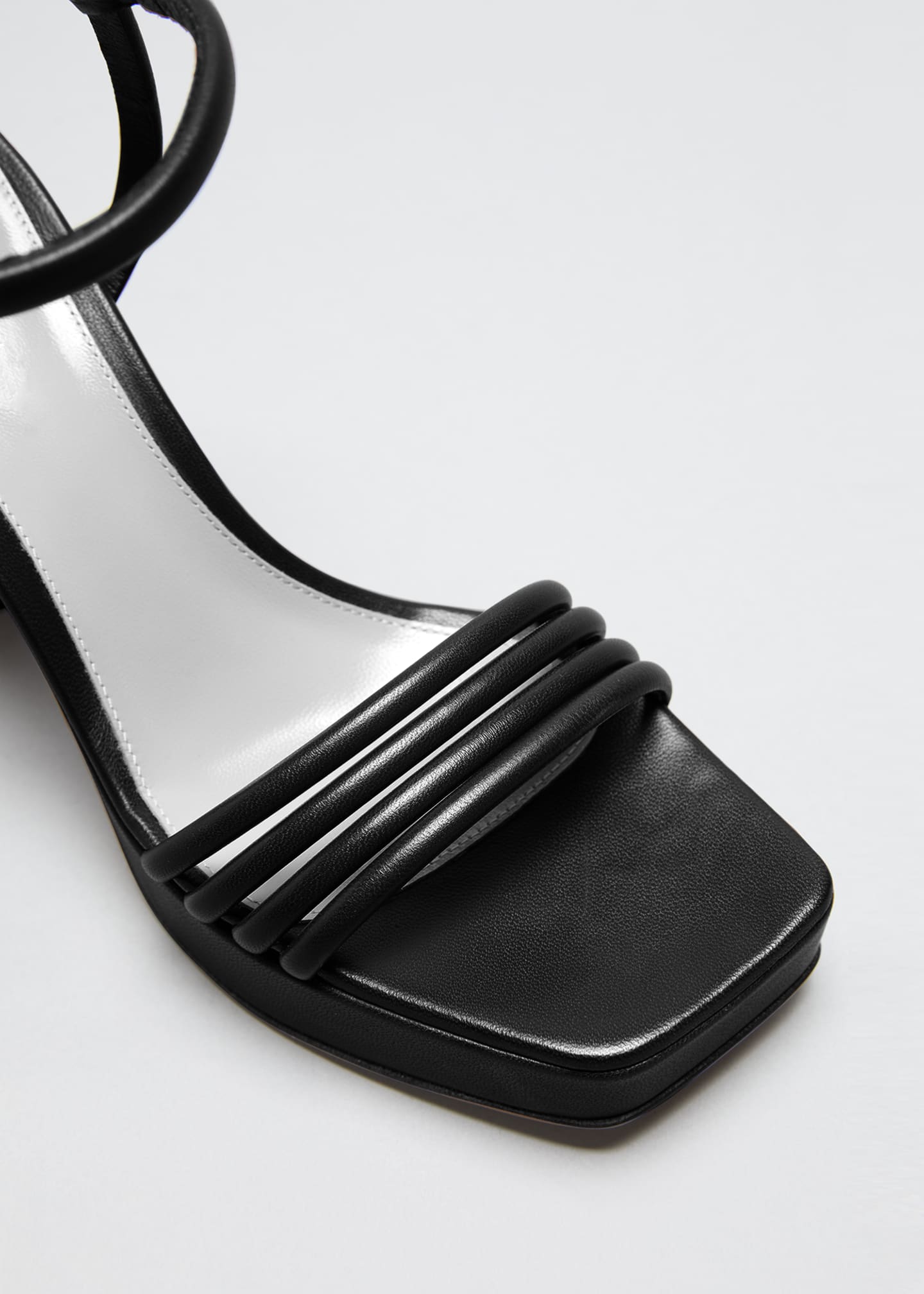 Gianvito Rossi 70mm Block-Heel Platform Napa Sandals - Bergdorf Goodman
