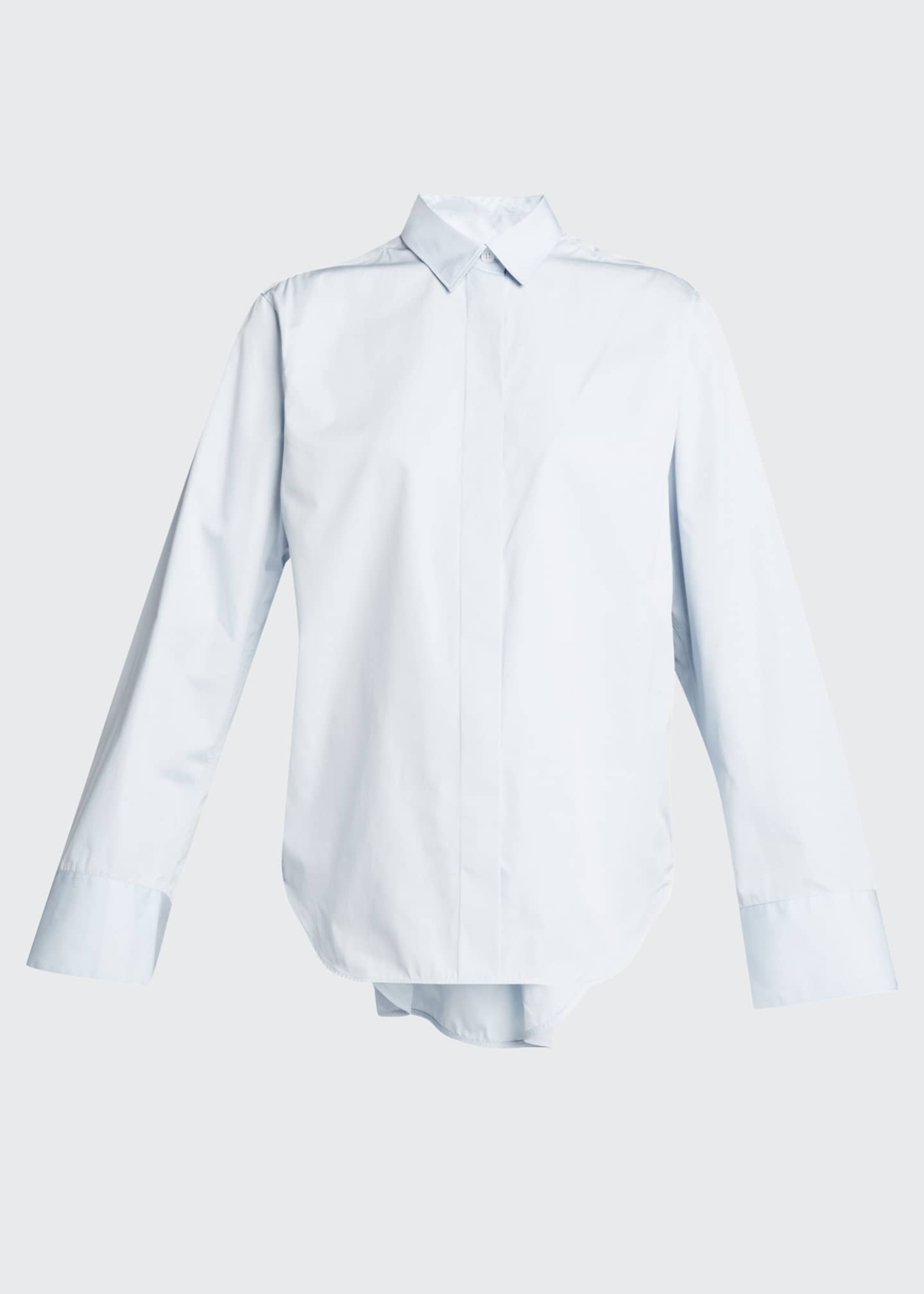 Toteme Oversized Solid Cotton ButtonDown Shirt Bergdorf Goodman