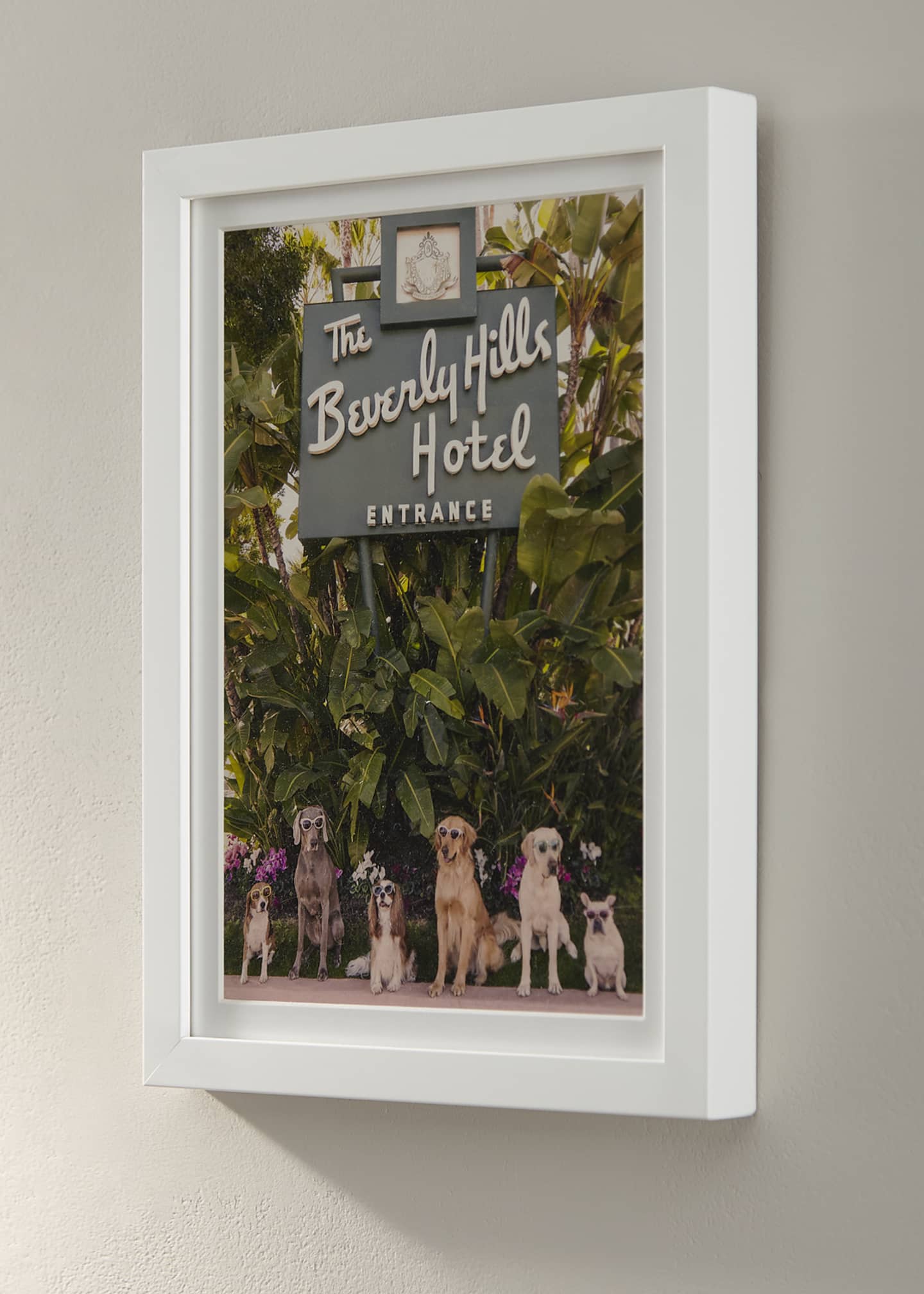 Gray Malin "Dogs at the Beverly Hills Hotel" Vertical Mini Giclee Print Image 2 of 2