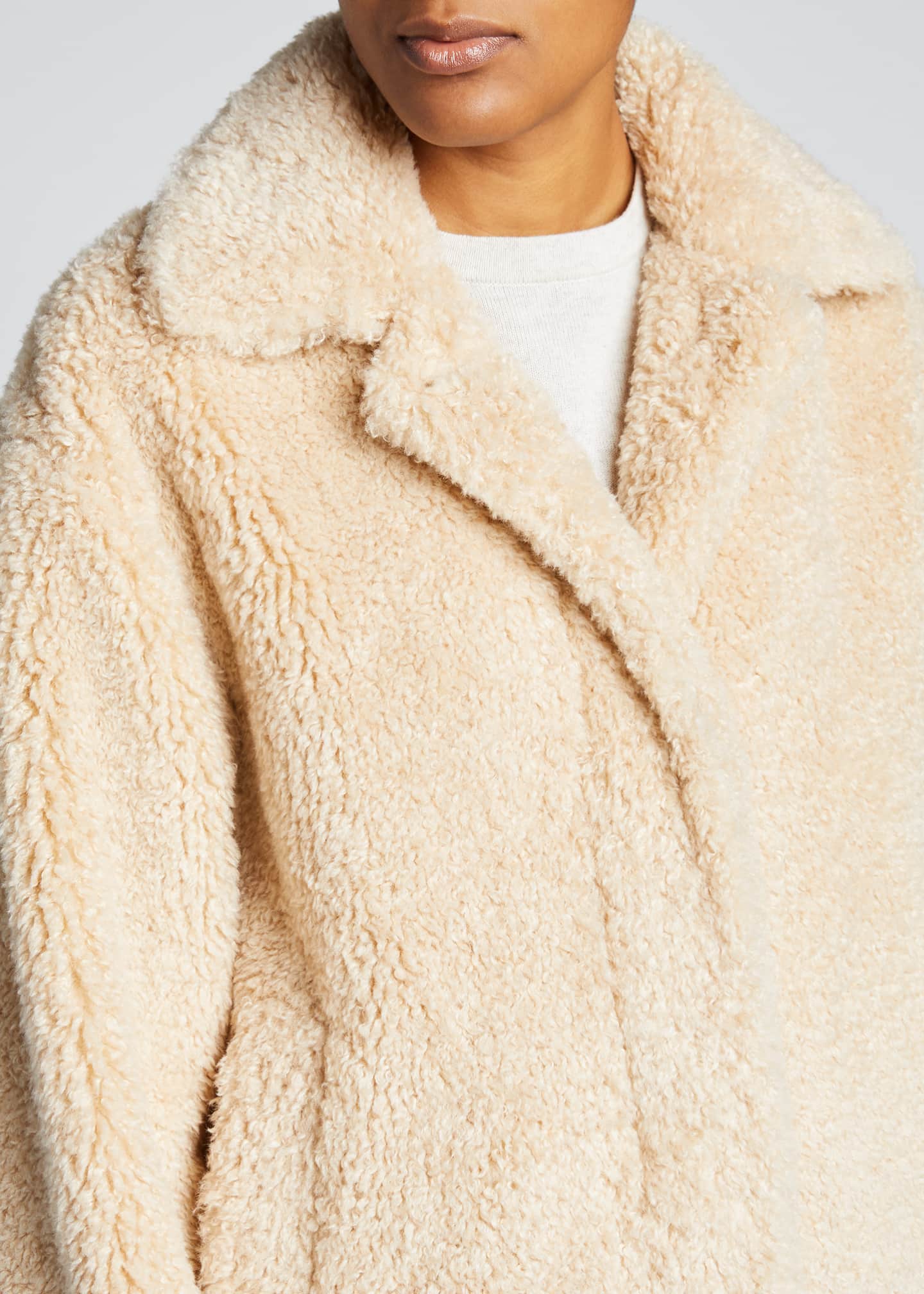 Vince Textured FauxFur Jacket Bergdorf Goodman