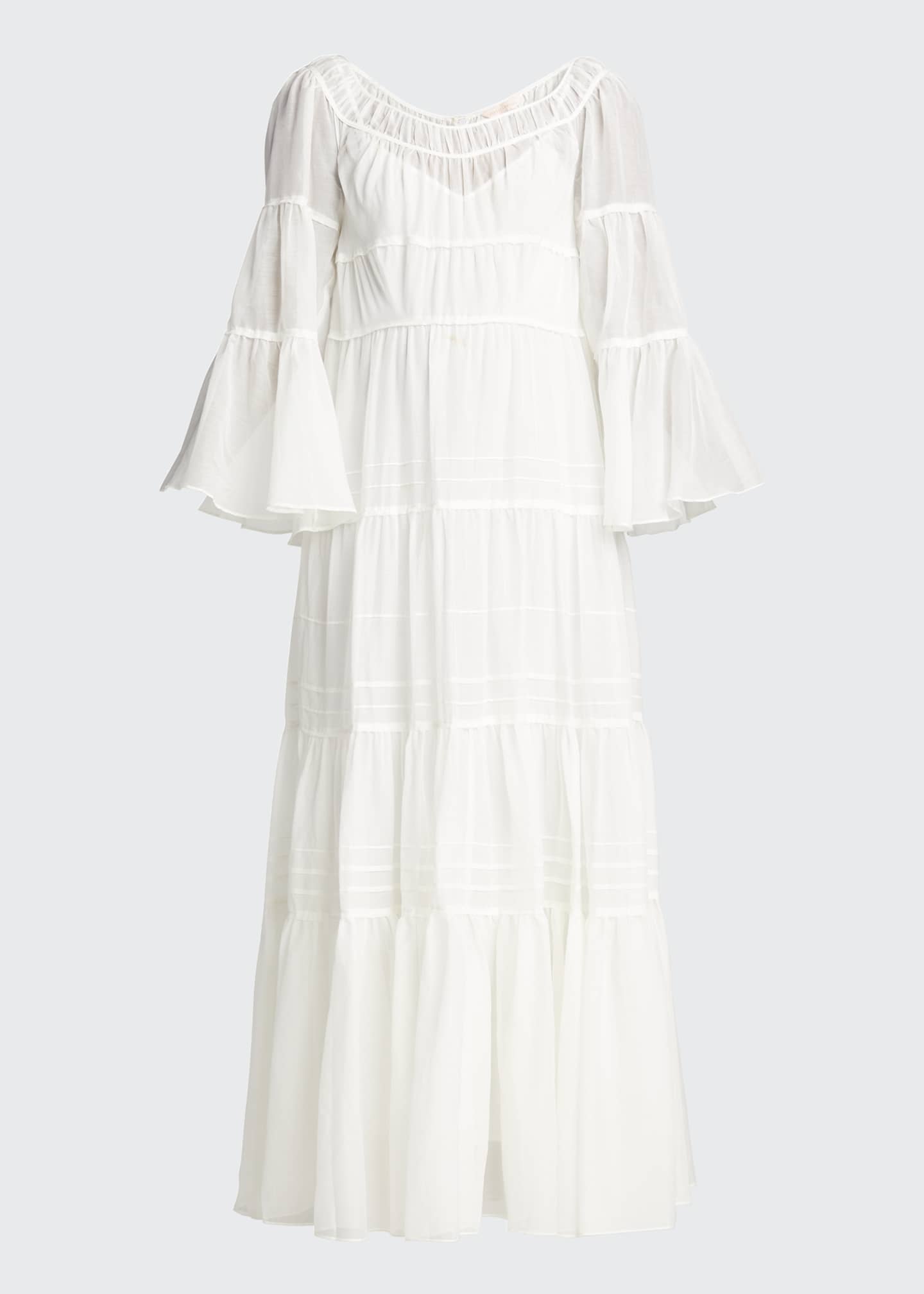 Rebecca Strapless Tiered Maxi Dress
