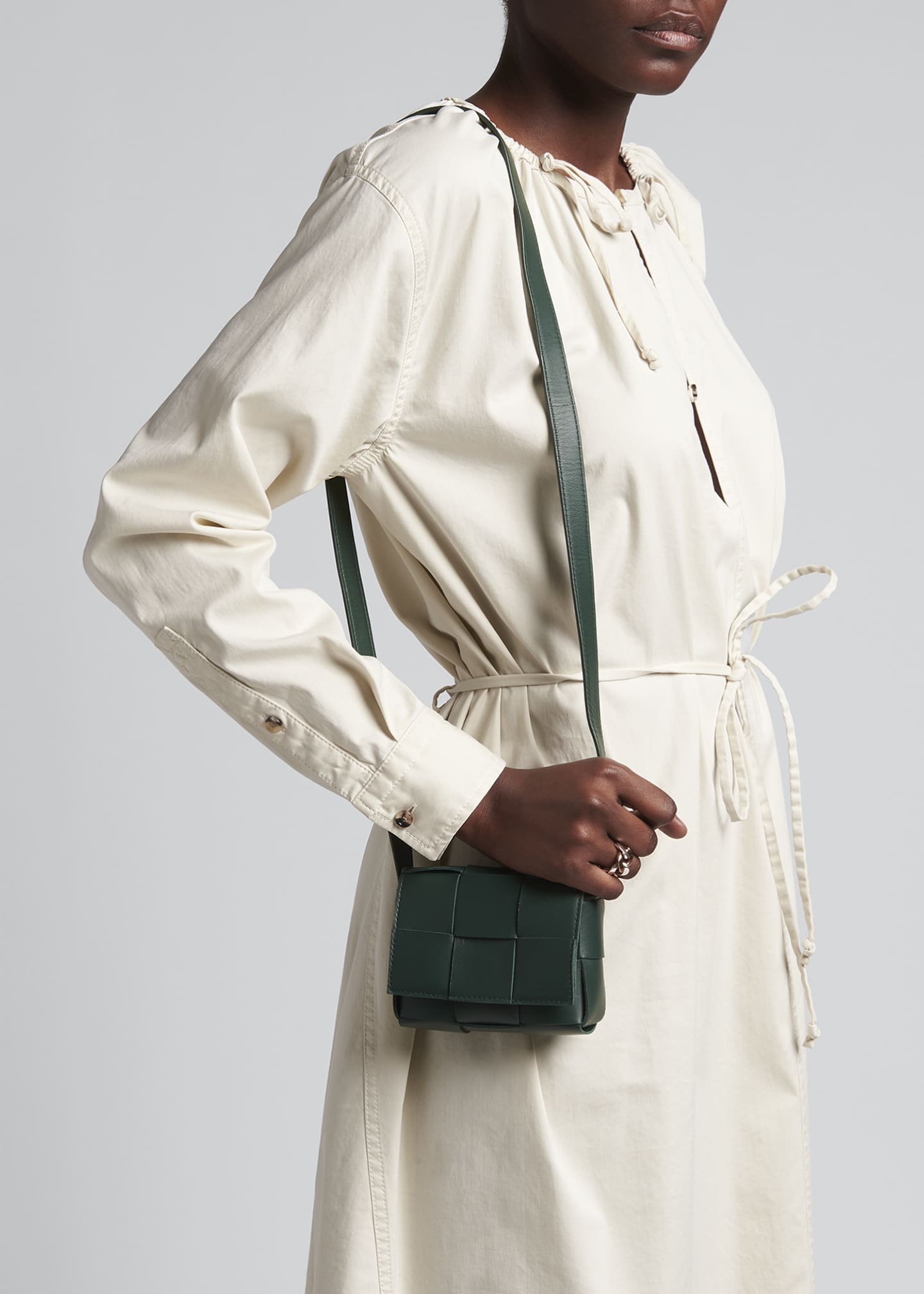 Bottega Mini Cassette Woven Crossbody Bag Bergdorf Goodman