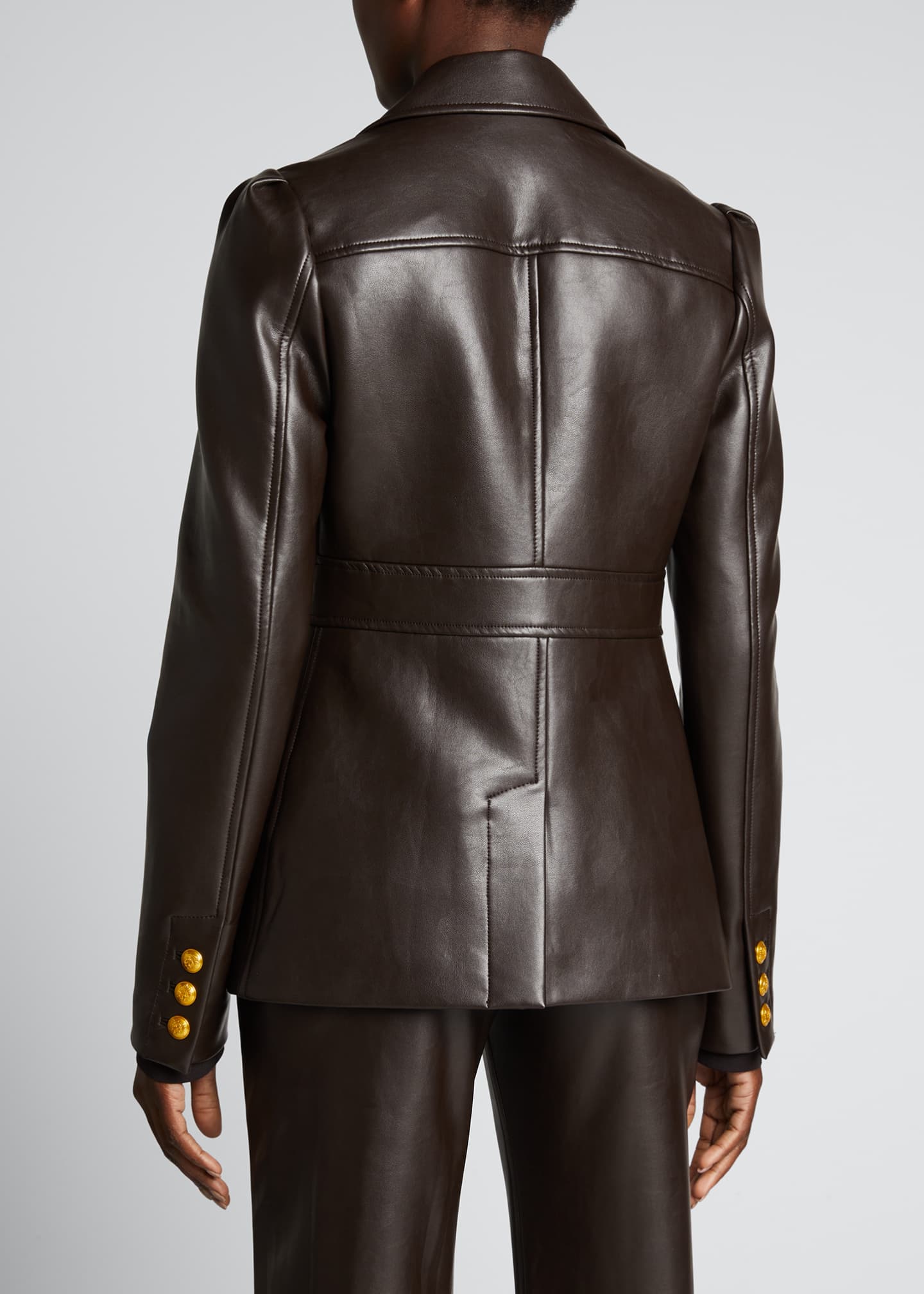 Amelia - Anthracite Leather Jacket