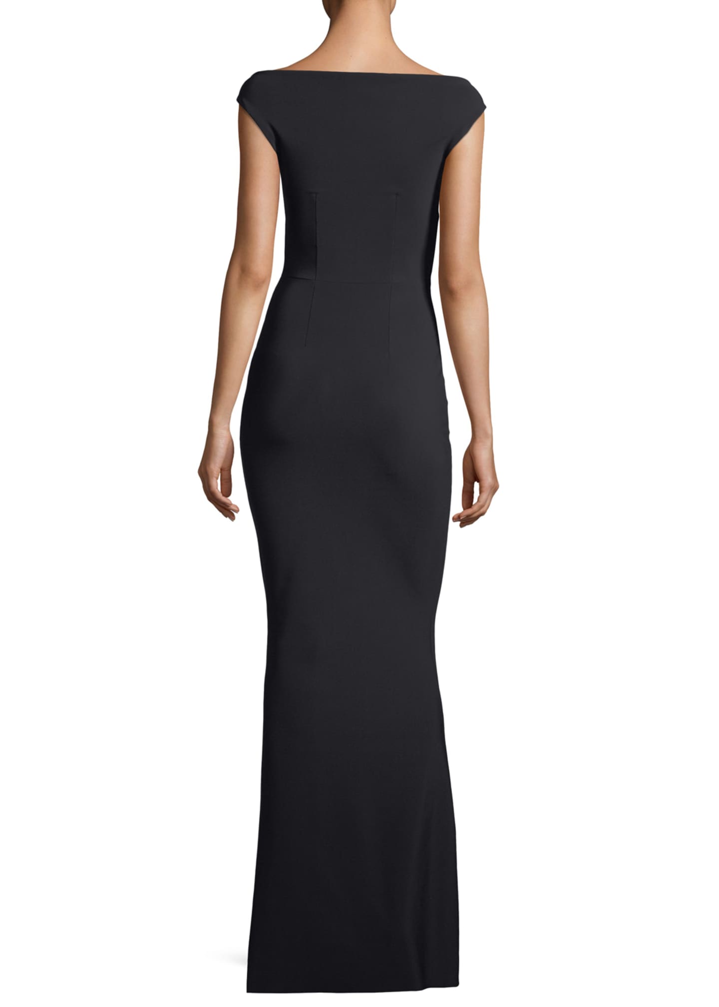 La Petite Robe di Chiara Boni Off the Shoulder Jersey Gown